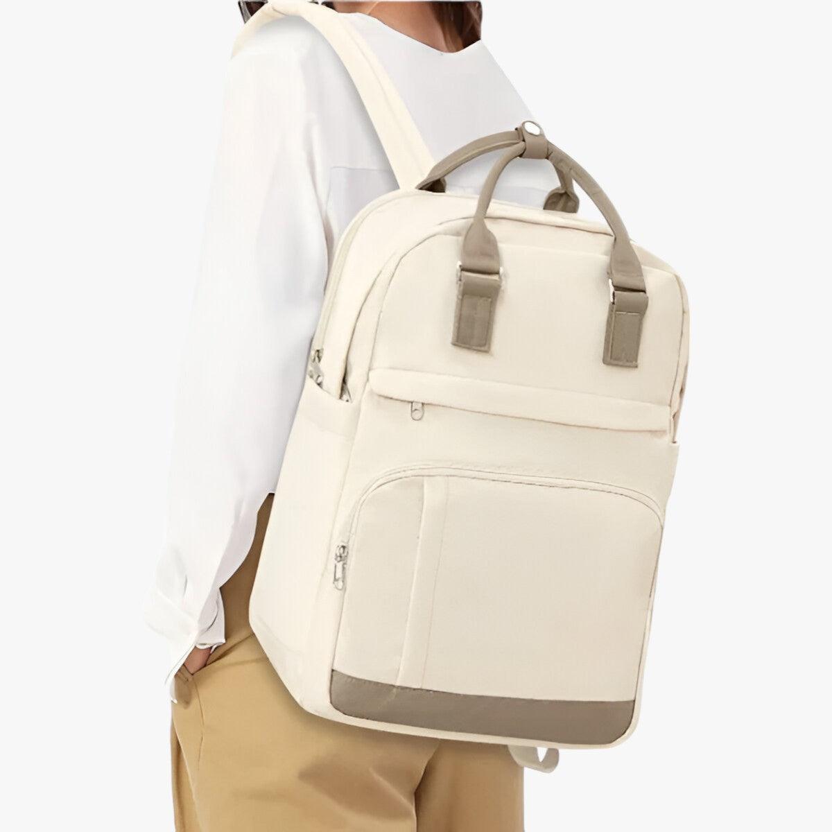 ADELE | Zaino impermeabile - Elegante versatilità urbana - - Arcuate Shoulder Strap Backpacks China (mainland) Guangdong Likros Mainland China nylon Preppy Style Silt Pocket soft handle Softback Solid WOMEN zipper - Concept Palermo