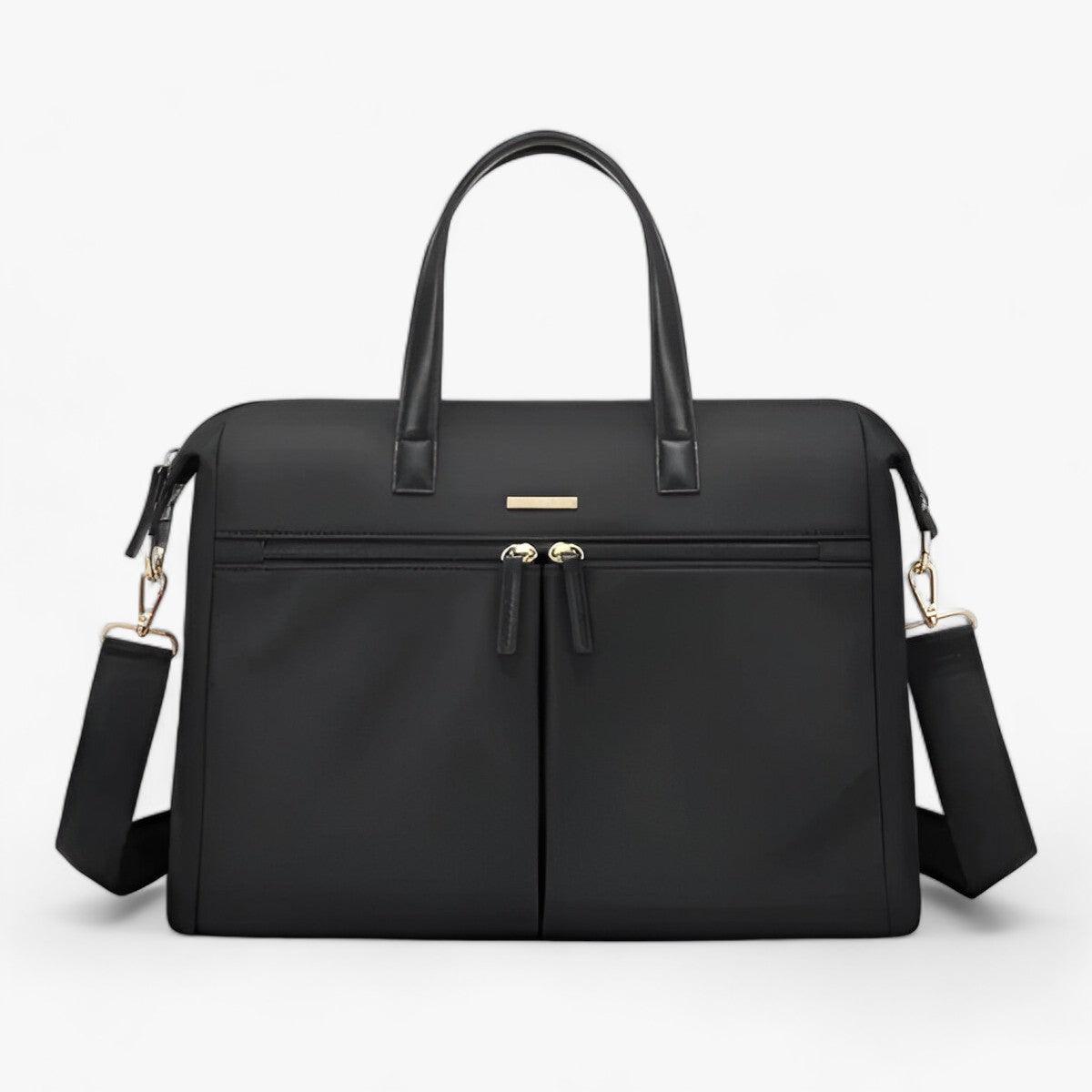ELOISE | Cartella portacomputer - Trendy e funzionale per il lavoro - Nero - Acrylic B213880 Briefcases Casual GOLF QUALITY Guangdong Mainland China Microfiber Synthetic Leather Solid synthetic leather WOMEN zipper - Concept Palermo