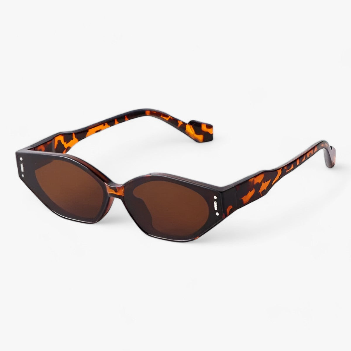 Olva | Occhiali da sole in miglio irregolari unici e alla moda - Modello Marrone - 38mm 65mm ADULT Anti-reflective CE China (mainland) EYEWEAR LAURINNY Mainland China Polycarbonate Rectangle resin S792 Sunglasses UV400 WOMEN - Concept Palermo