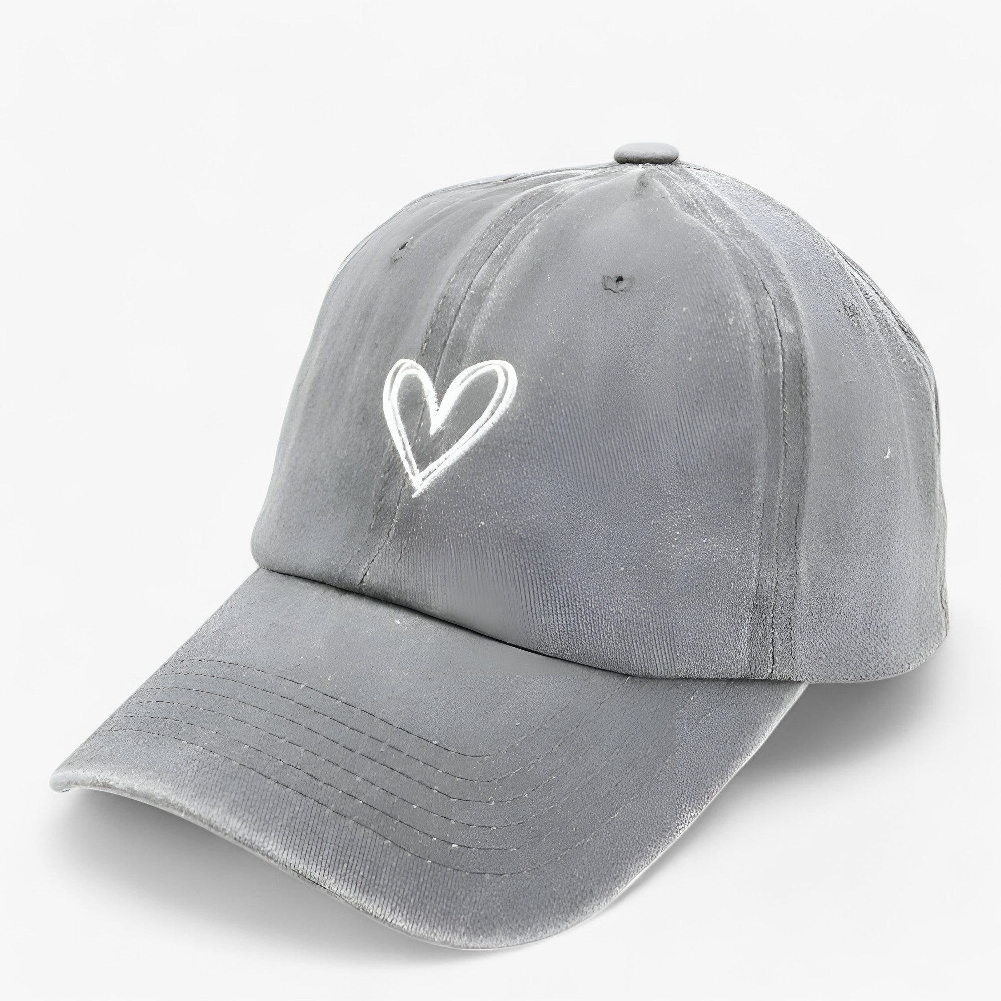 Kärlek | Cappellino da baseball regolabile - Charme retrò & Protezione solare - Grigio - Adjustable Baseball caps Decorate OUTDOOR WOMEN - Concept Palermo