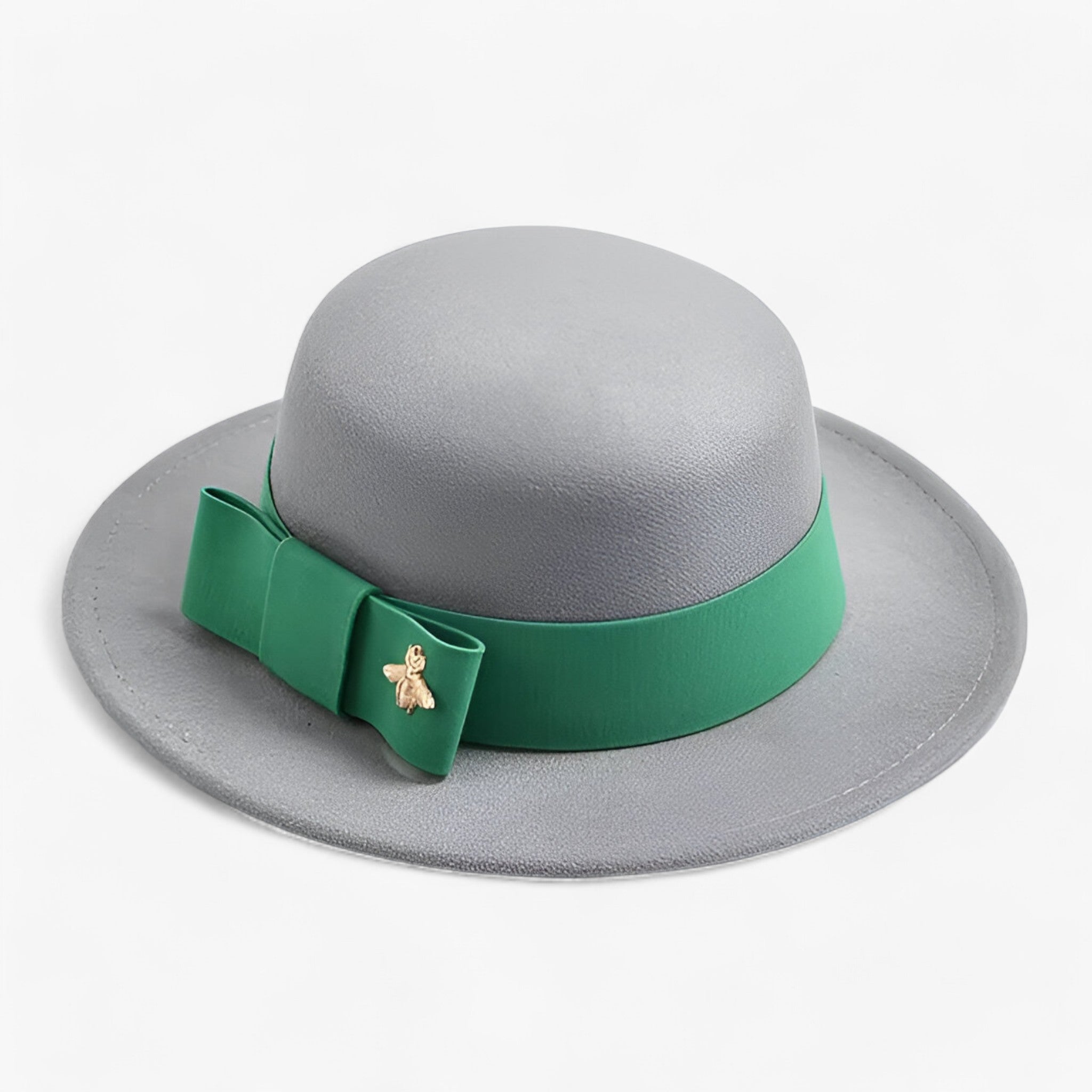 Ambra | Cappello Fedora da donna: elegante e alla moda per le occasioni formali - GRIGIO - beach hat bucket hats floppy hat Hat Hat for girls straw hat summer hat sun hat Sun Hats wide brim hat women hat - Concept Palermo