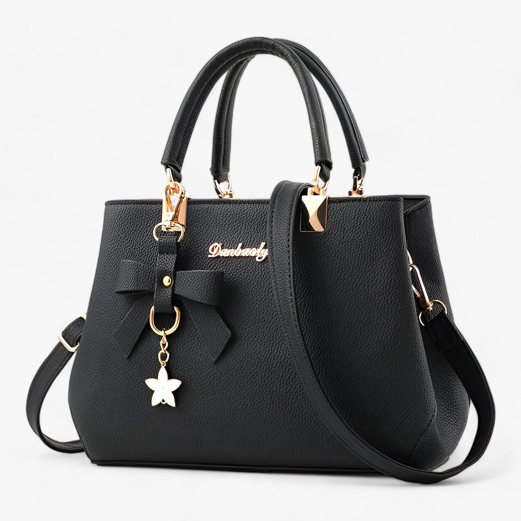 FLORINA | Borsa a tracolla - Perfetta per le donne in carriera e per l'uso quotidiano - Nero 28cmx11cmx19cm - woman women women bag women bags Womens - Concept Palermo