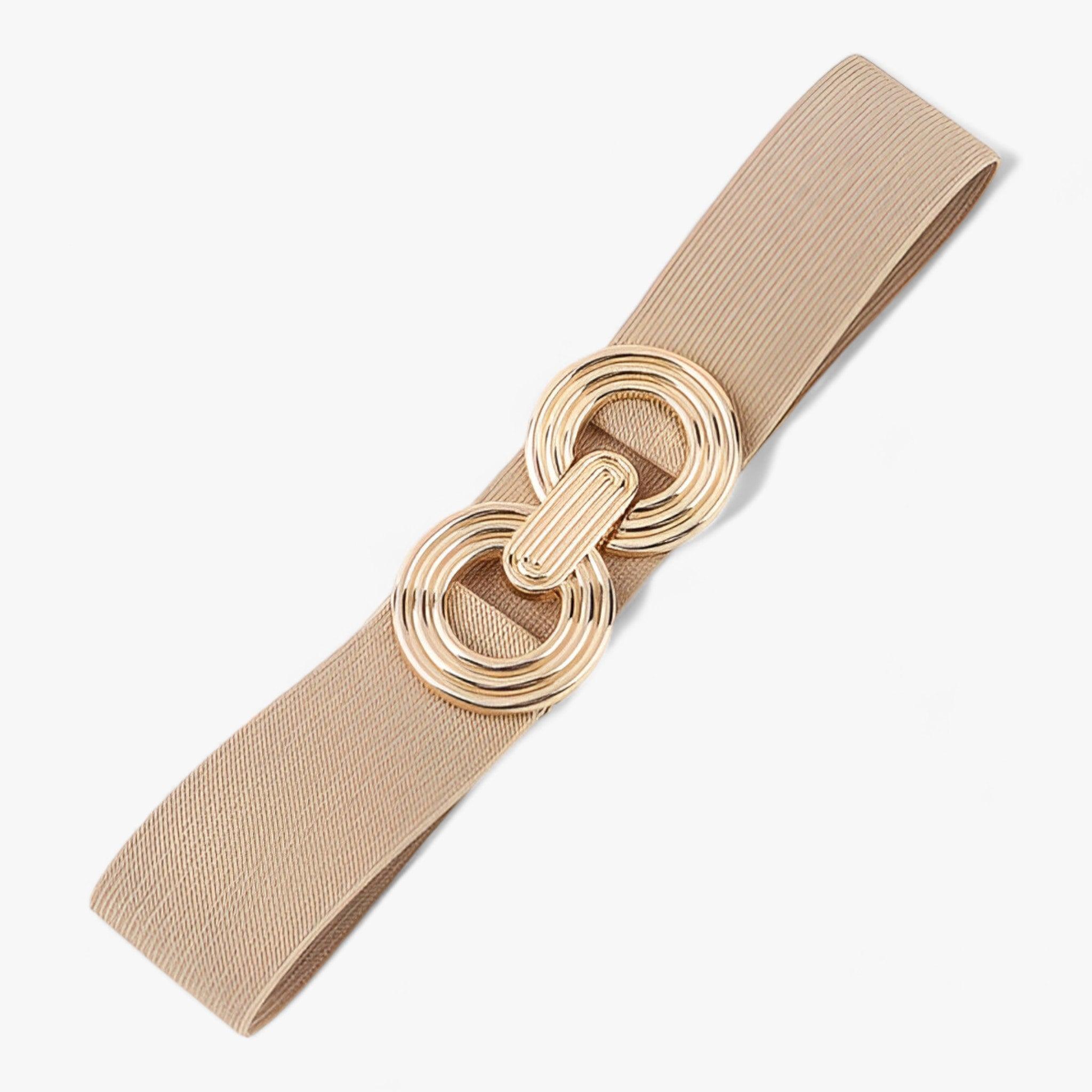 Chic | Elastico in vita - Perfetto per le feste e l'uso quotidiano - Cachi - ADULT Belts China (mainland) fashion Geometric Polyester WOMEN women belts - Concept Palermo