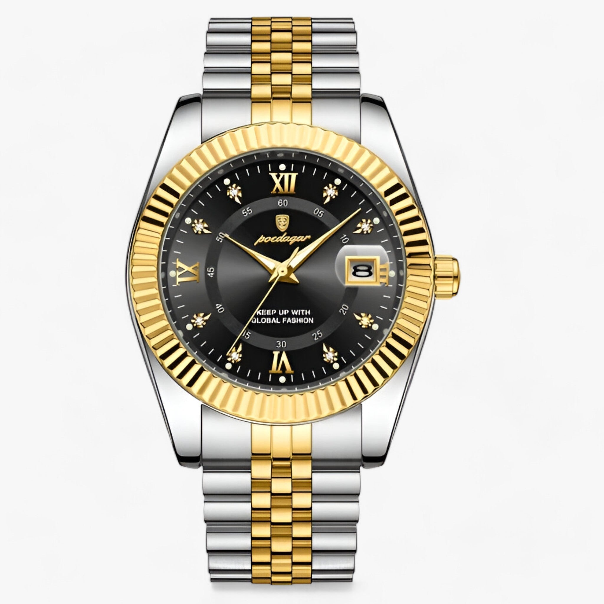Everest | Elegante orologio da uomo al quarzo in acciaio inossidabile - Oro Nero - quartz wristwatches Smart Watches Smartwatch watch watches WATCHES FOR MEN Wristwatch - Concept Palermo