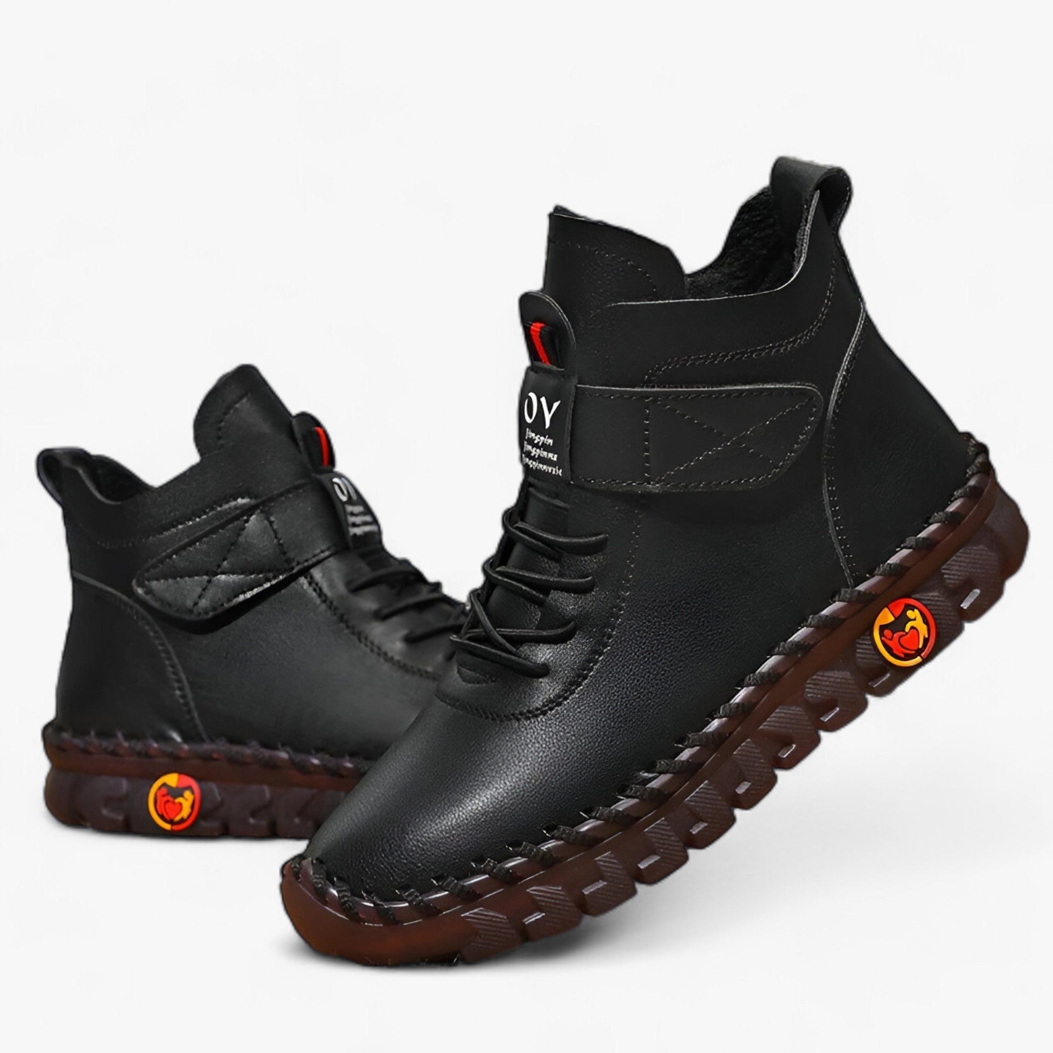 Sici | Stivali in pelle ortopedici con fodera - Comfort invernale, impermeabili e caldi - Nero - Populair-tag shoes shoes for women Shoes men Shoes women - Concept Palermo