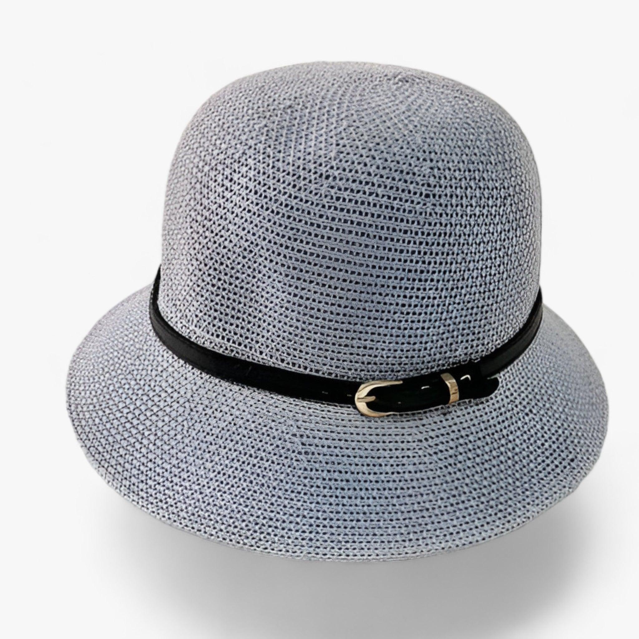Breeze | Elegante cappello da sole in lino - Facilmente pieghevole e con protezione UV - Grigio - Spring and Summer Sun Hats Sun Protection WOMEN - Concept Palermo