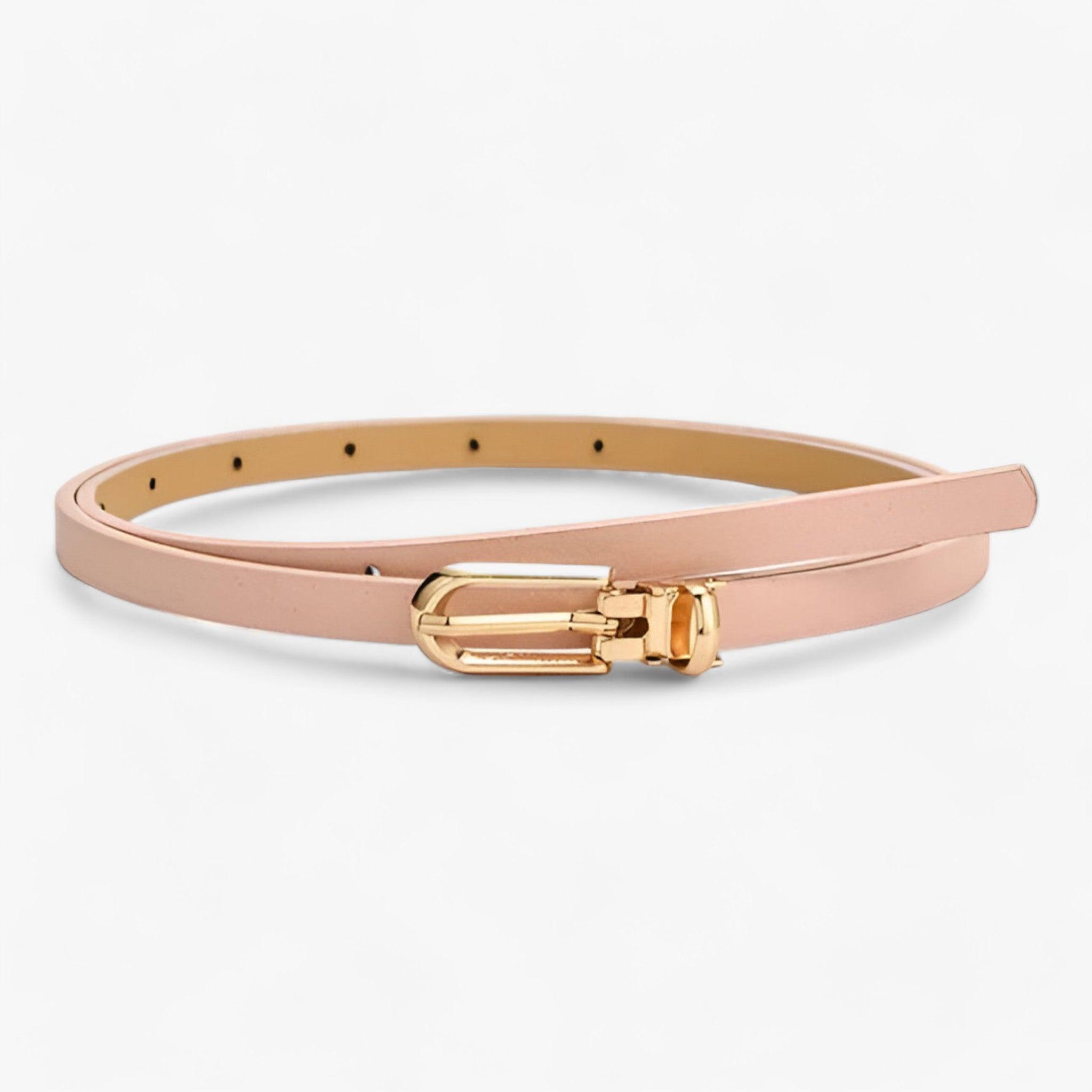 VIVACE | Cintura sottile: accessorio alla moda versatile - Rosa 105CM - 1 ADULT Belts China (mainland) fashion Faux Leather Mainland China ny14 PU Solid WOMEN Zhejiang - Concept Palermo