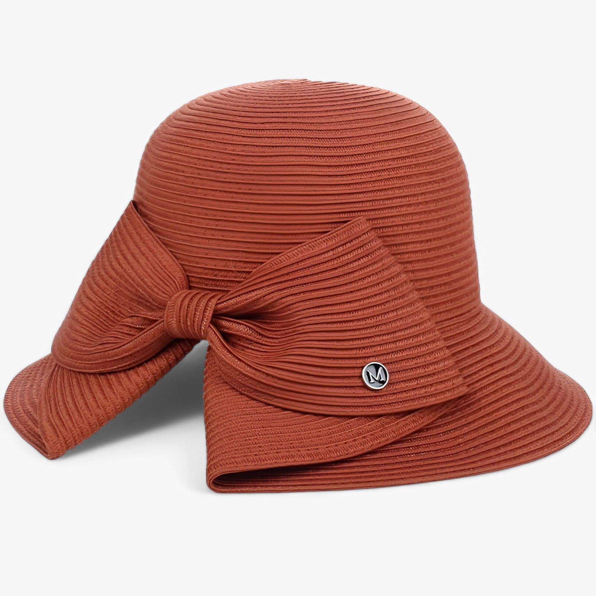 Serena | Cappello da sole a tesa larga anti-UV - Protezione solare elegante - Rosso mattone 56-58cm - beach hat Hat Hat for girls summer hat sun hat Sun Hats wide brim hat WOMEN women hat - Concept Palermo