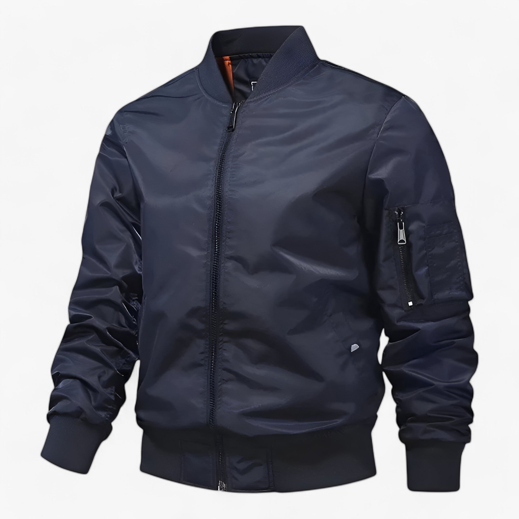 Giacca da pilota Aero | Uomo - Giacca da volo con colletto rialzato Unicolore - Blu marino - jacket jacket for men Jackets & Coats Outerwear & Jackets winter jacket Winter jacket men - Concept Palermo