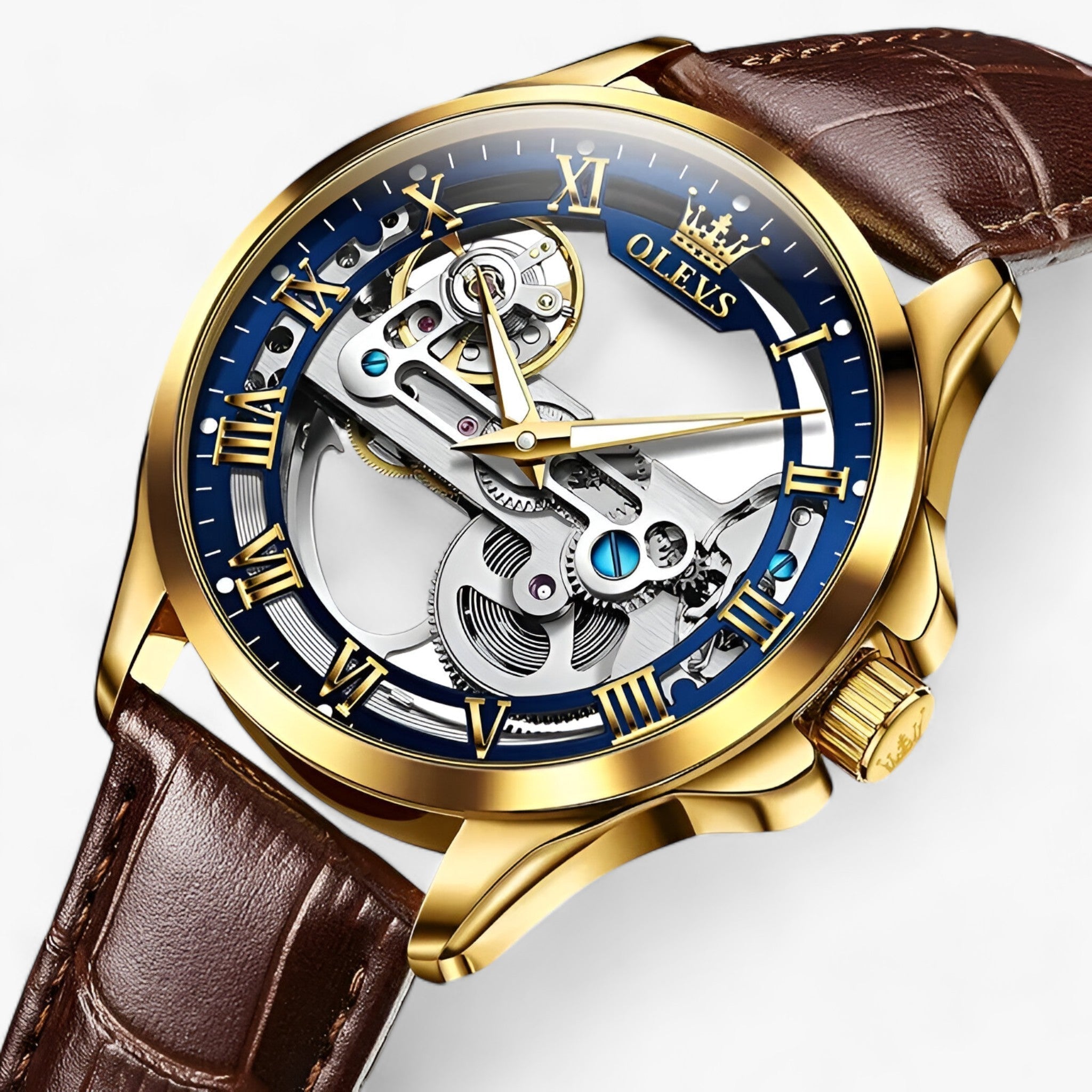 Regal | Orologio automatico di lusso - Precisione ed eleganza per gli uomini - Oro Blu - men - Concept Palermo