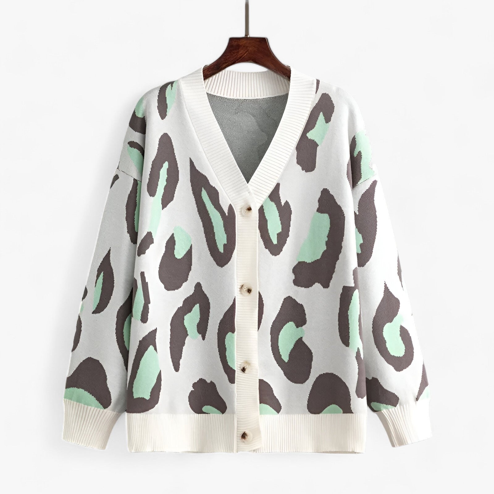 Cardigan Sophia - Versatilità elegante per il tuo guardaroba invernale perfetto - Verde chiaro Una dimensione - cardigan Sweater WOMEN - Concept Palermo