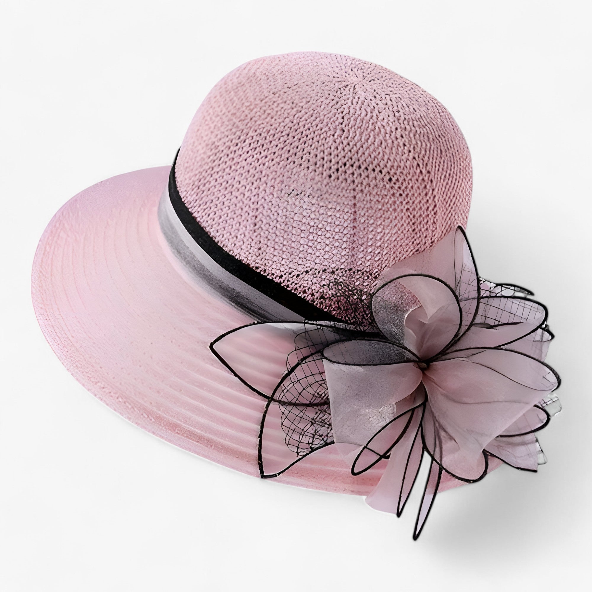 LUNA | Elegante cappello da donna - Tesa larga per la protezione solare - Rosa - Beach Casual Hat Polyester Sun Hats WOMEN womens fashion womens hat - Concept Palermo