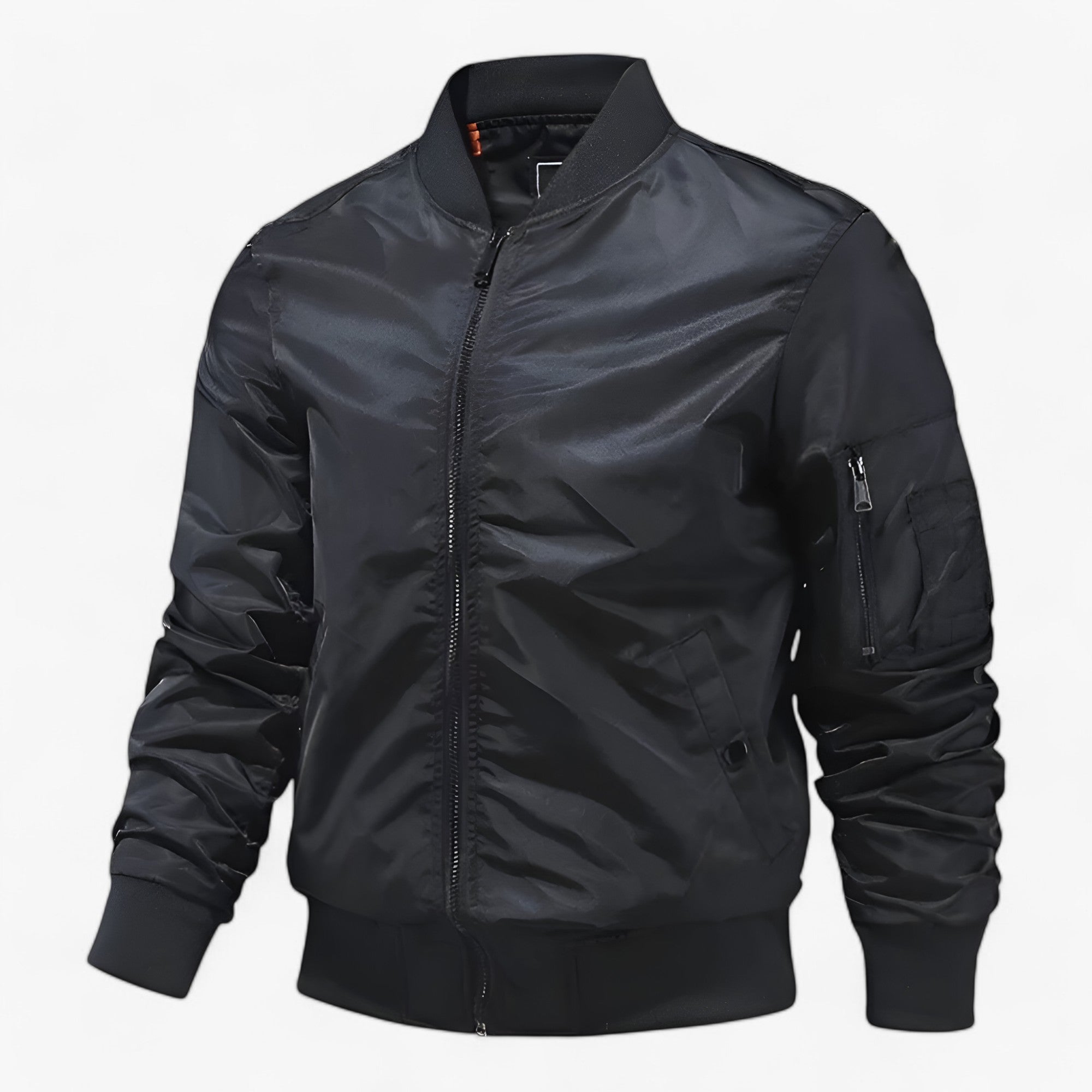 Giacca da pilota Aero | Uomo - Giacca da volo con colletto rialzato Unicolore - nero - jacket jacket for men Jackets & Coats Outerwear & Jackets winter jacket Winter jacket men - Concept Palermo
