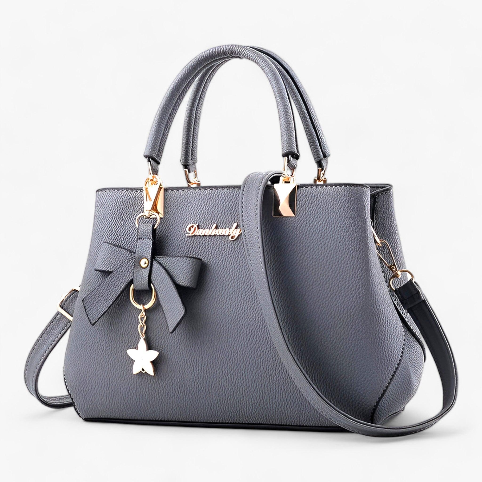 FLORINA | Borsa a tracolla - Perfetta per le donne in carriera e per l'uso quotidiano - Grigio 28cmx11cmx19cm - woman women women bag women bags Womens - Concept Palermo