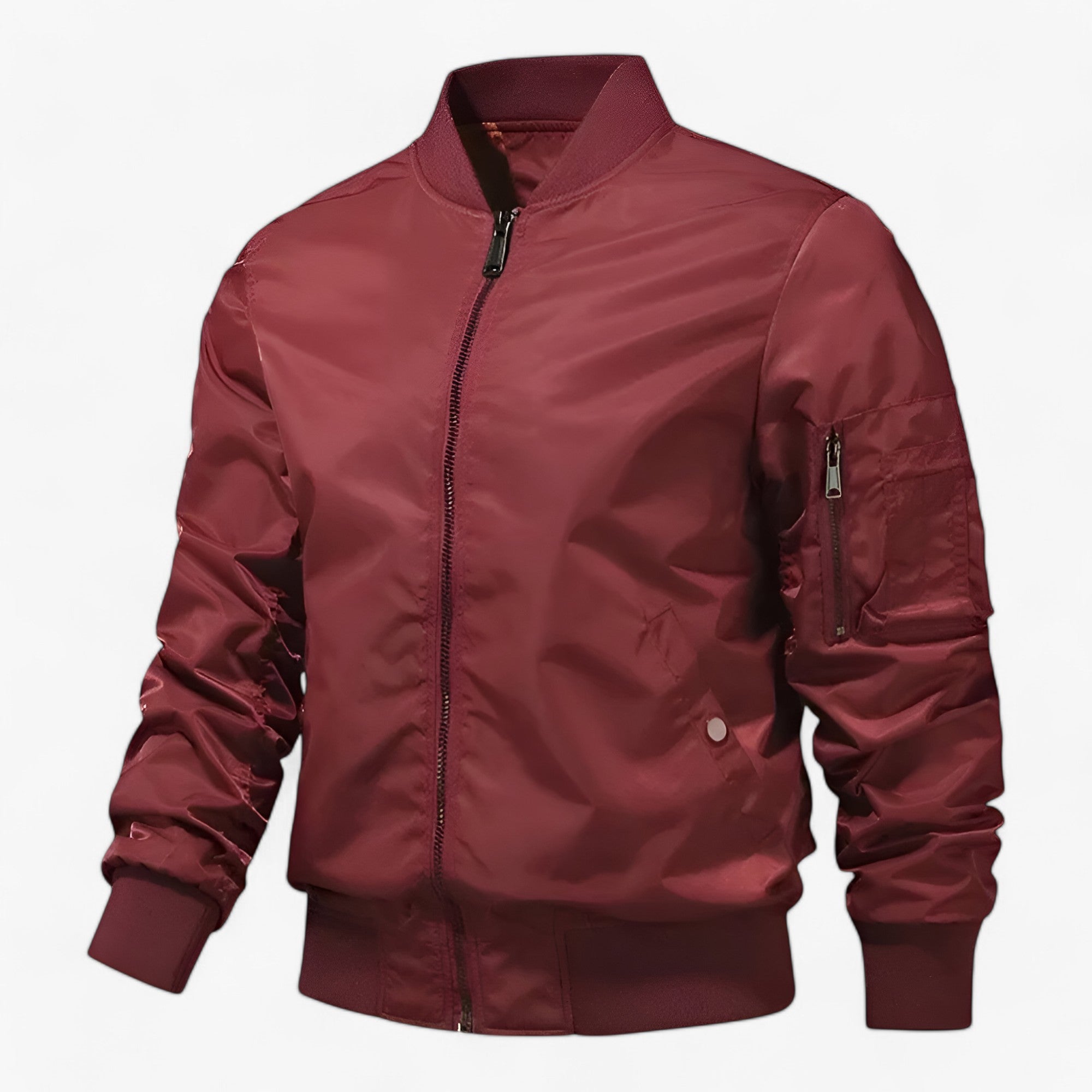 Giacca da pilota Aero | Uomo - Giacca da volo con colletto rialzato Unicolore - rosso - jacket jacket for men Jackets & Coats Outerwear & Jackets winter jacket Winter jacket men - Concept Palermo