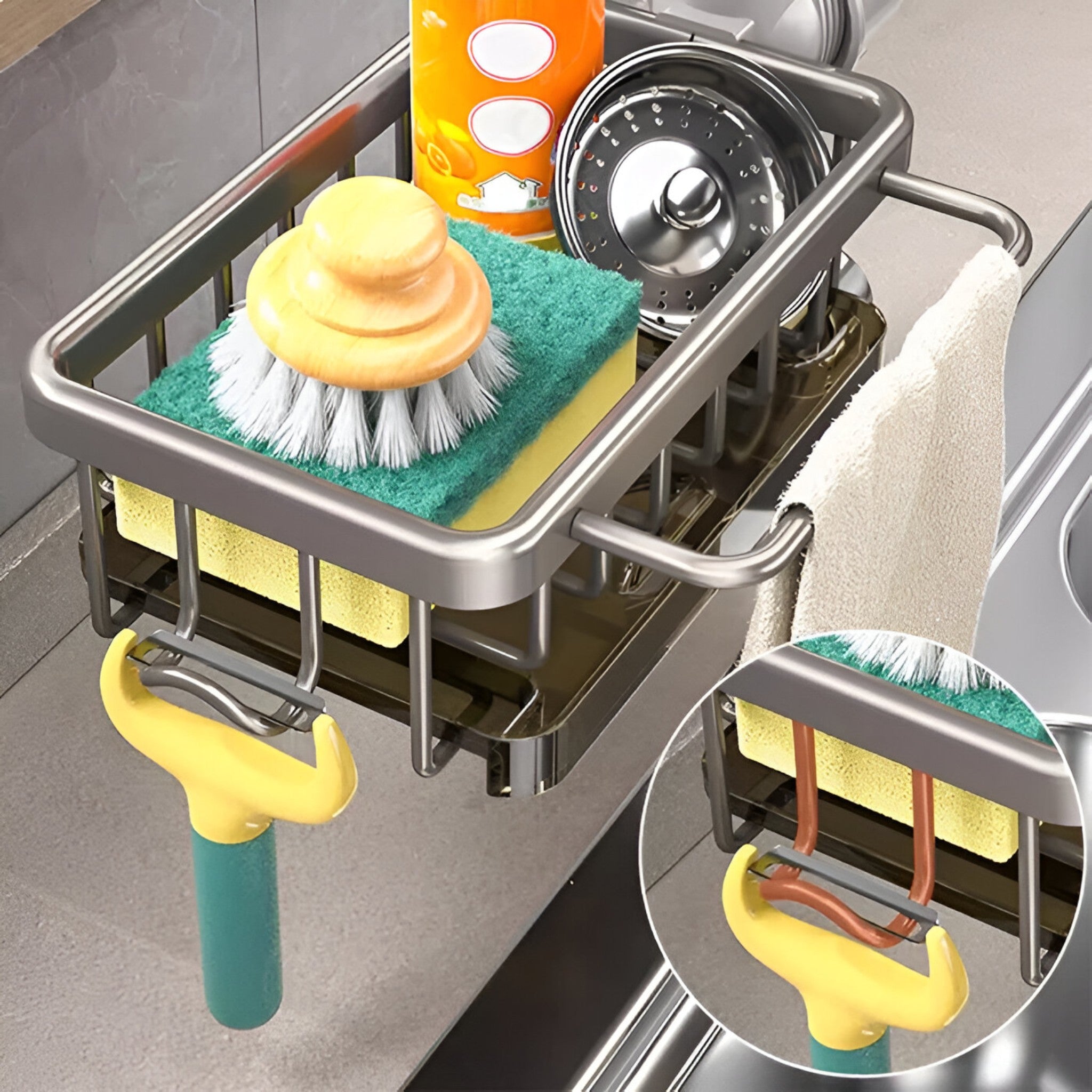 CLEANMATE - Scarichi per lavello in acciaio inox - Mantenete la cucina organizzata - - Kitchen kitchen organizer - Concept Palermo