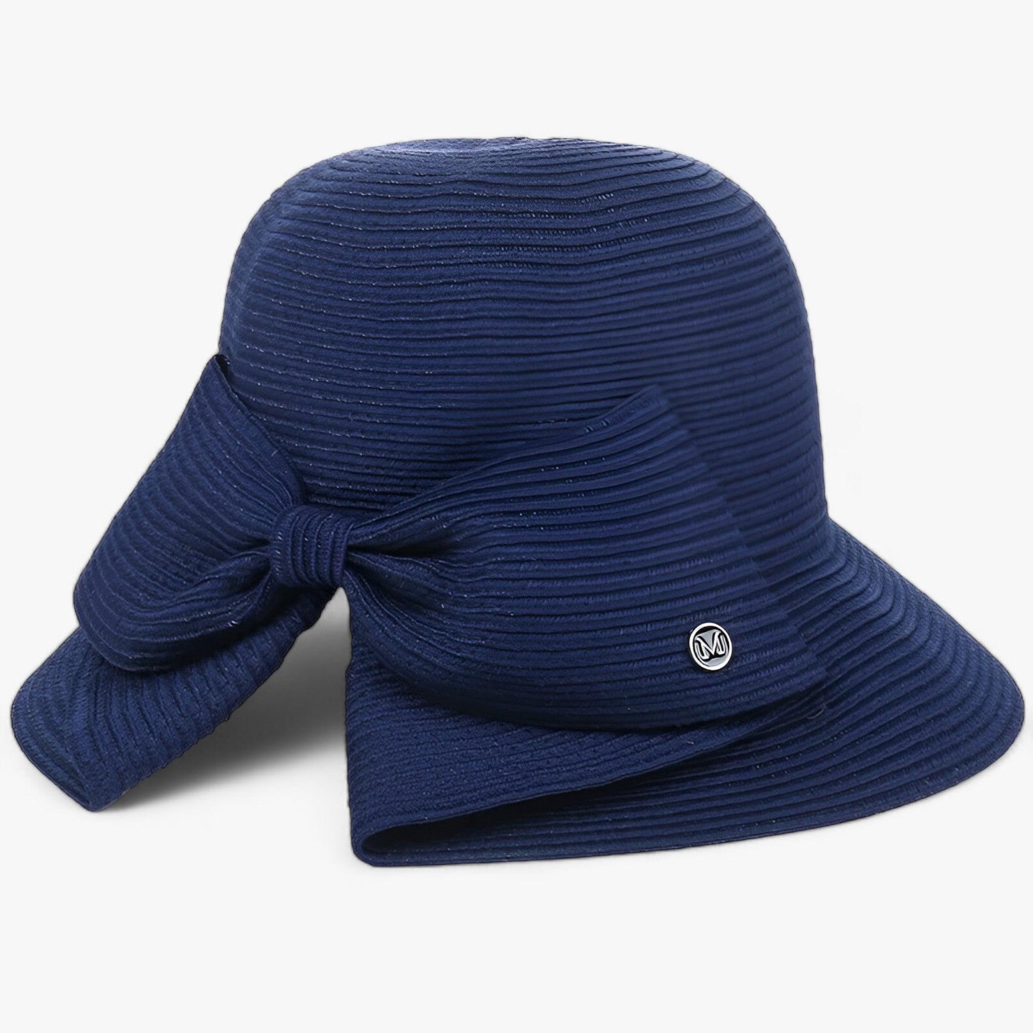 Serena | Cappello da sole a tesa larga anti-UV - Protezione solare elegante - Blu navy 56-58cm - beach hat Hat Hat for girls summer hat sun hat Sun Hats wide brim hat WOMEN women hat - Concept Palermo