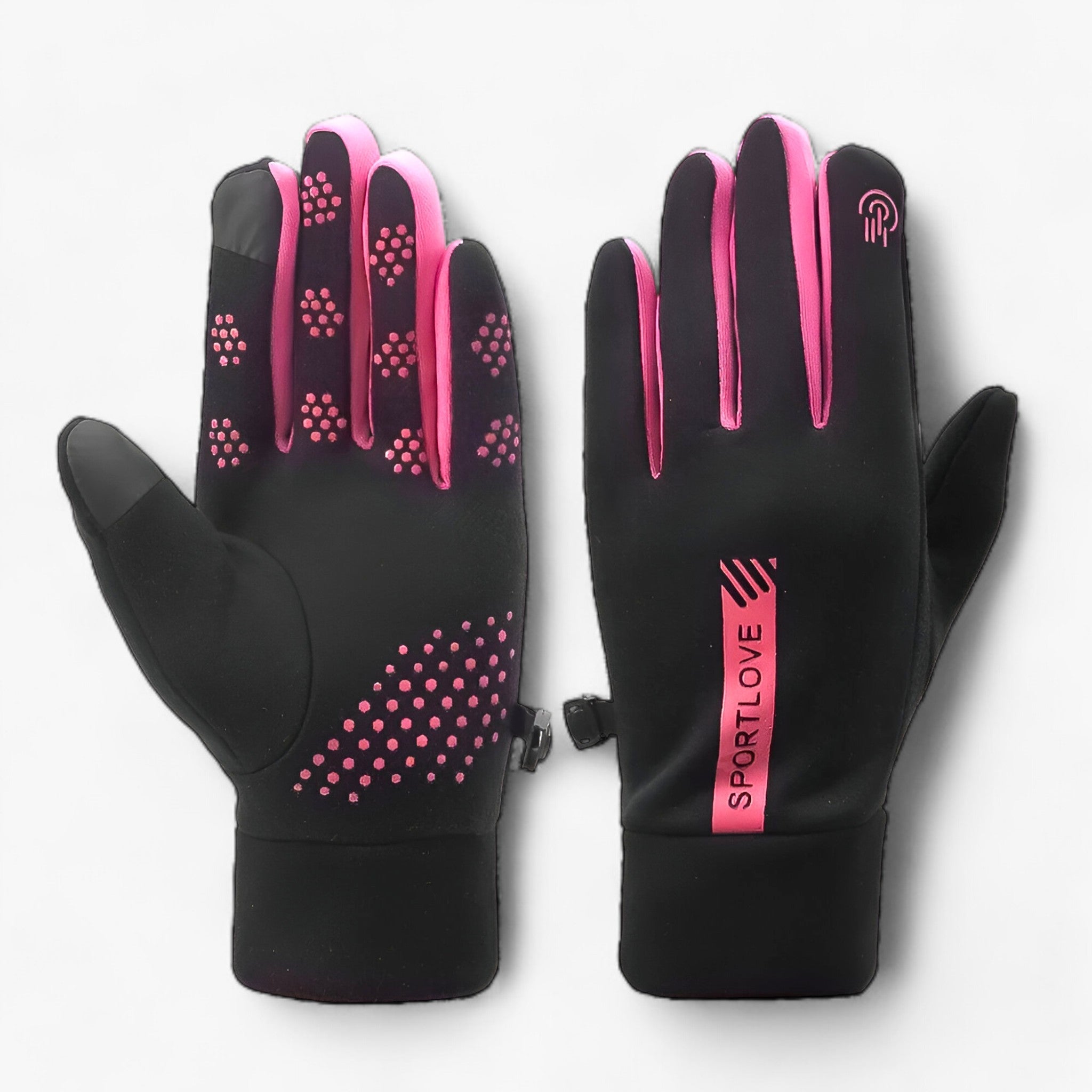GlacierGuard | Guanti invernali: protezione calda e impermeabile - Rosa carminio (donne) - - Concept Palermo