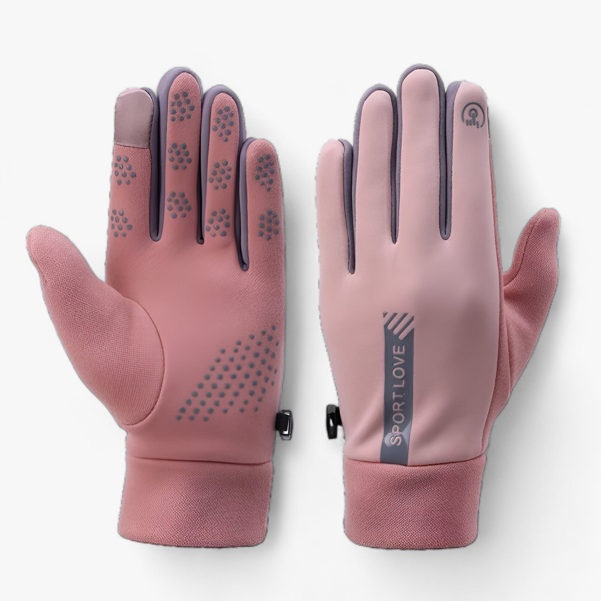 GlacierGuard | Guanti invernali: protezione calda e impermeabile - Rosa (donna) - - Concept Palermo