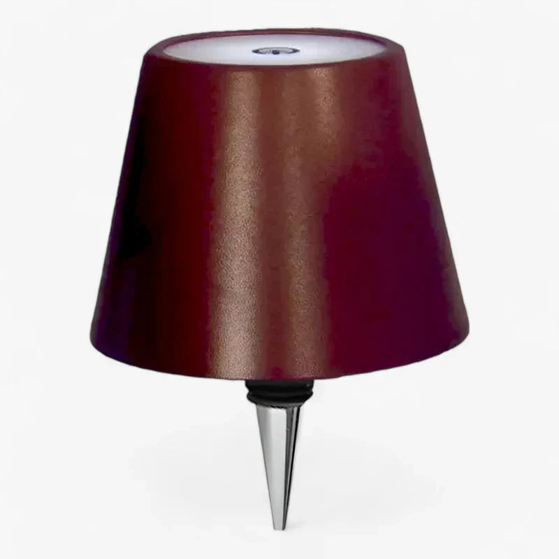 Vino | Lampada LED wireless a forma di bottiglia di vino - Illuminazione decorativa portatile e ricaricabile - Marrone A - lamps Table Lamps - Concept Palermo