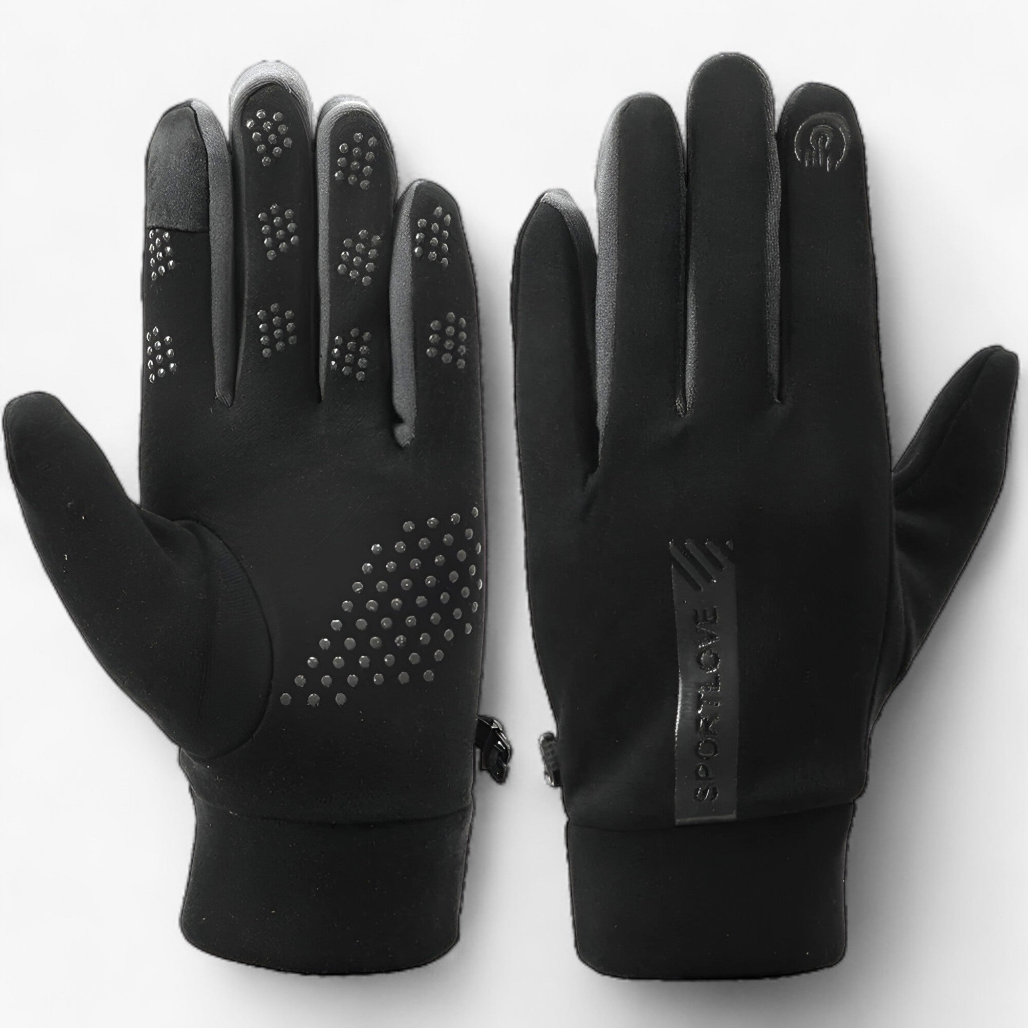 GlacierGuard | Guanti invernali: protezione calda e impermeabile - Nero (Uomini) - - Concept Palermo