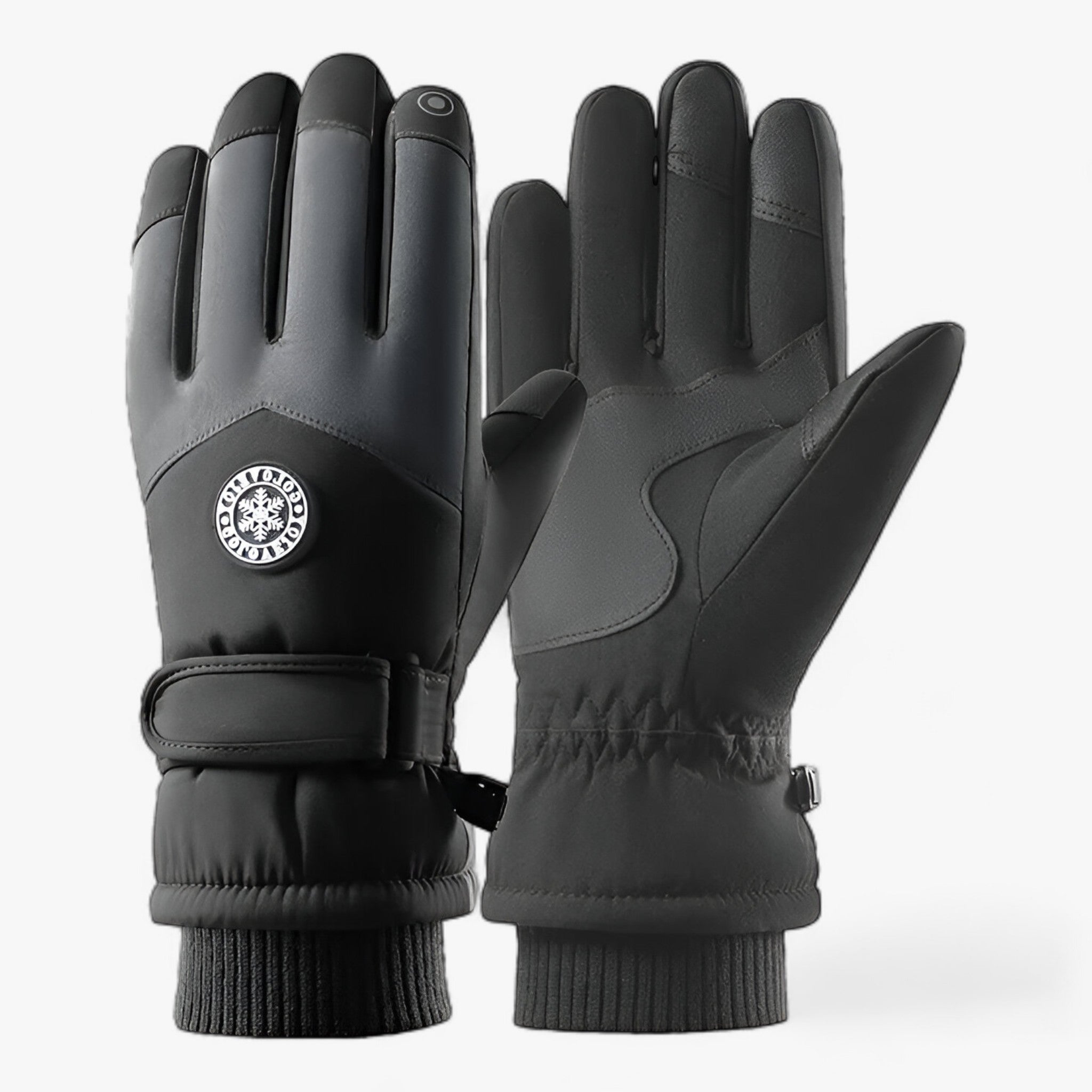 Guanti da sci GlacierPro | - Protezione impermeabile e termica - Uomo Nero - - Concept Palermo