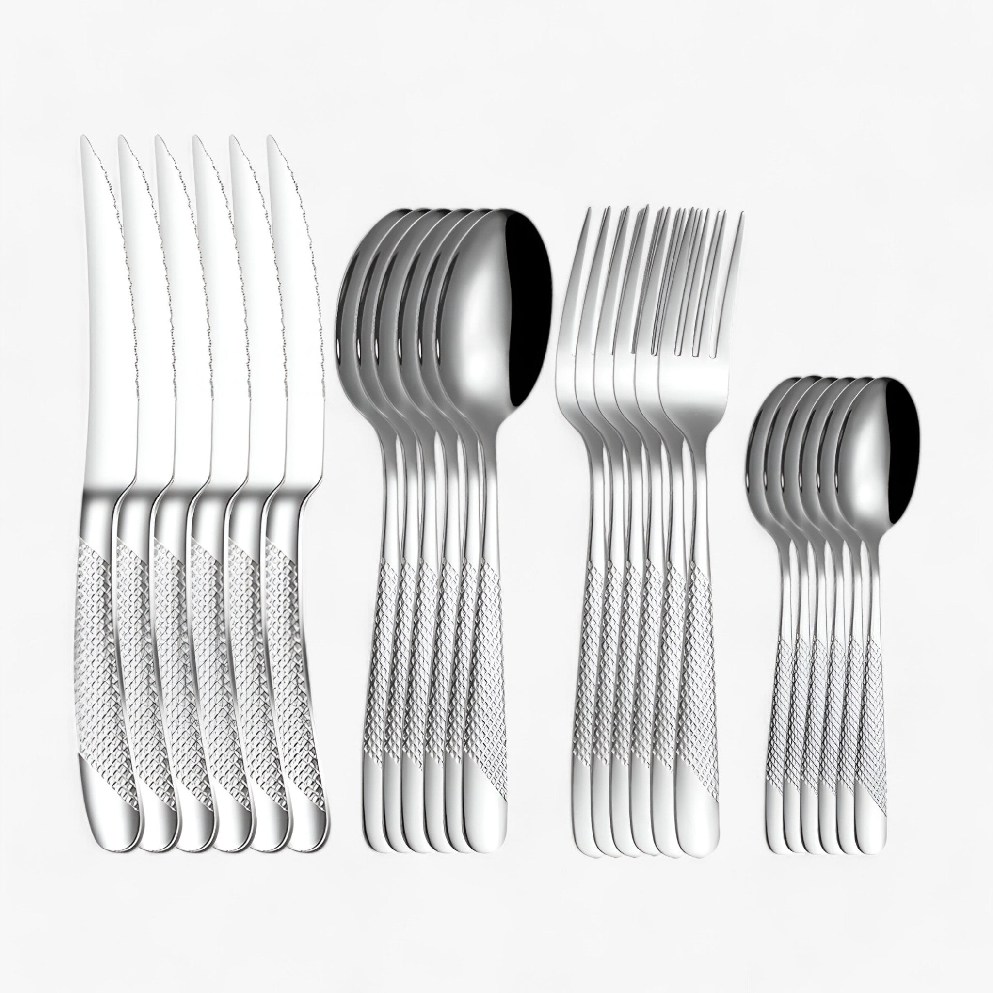 StarDine | Set di posate in acciaio inox - Argento - - Concept Palermo