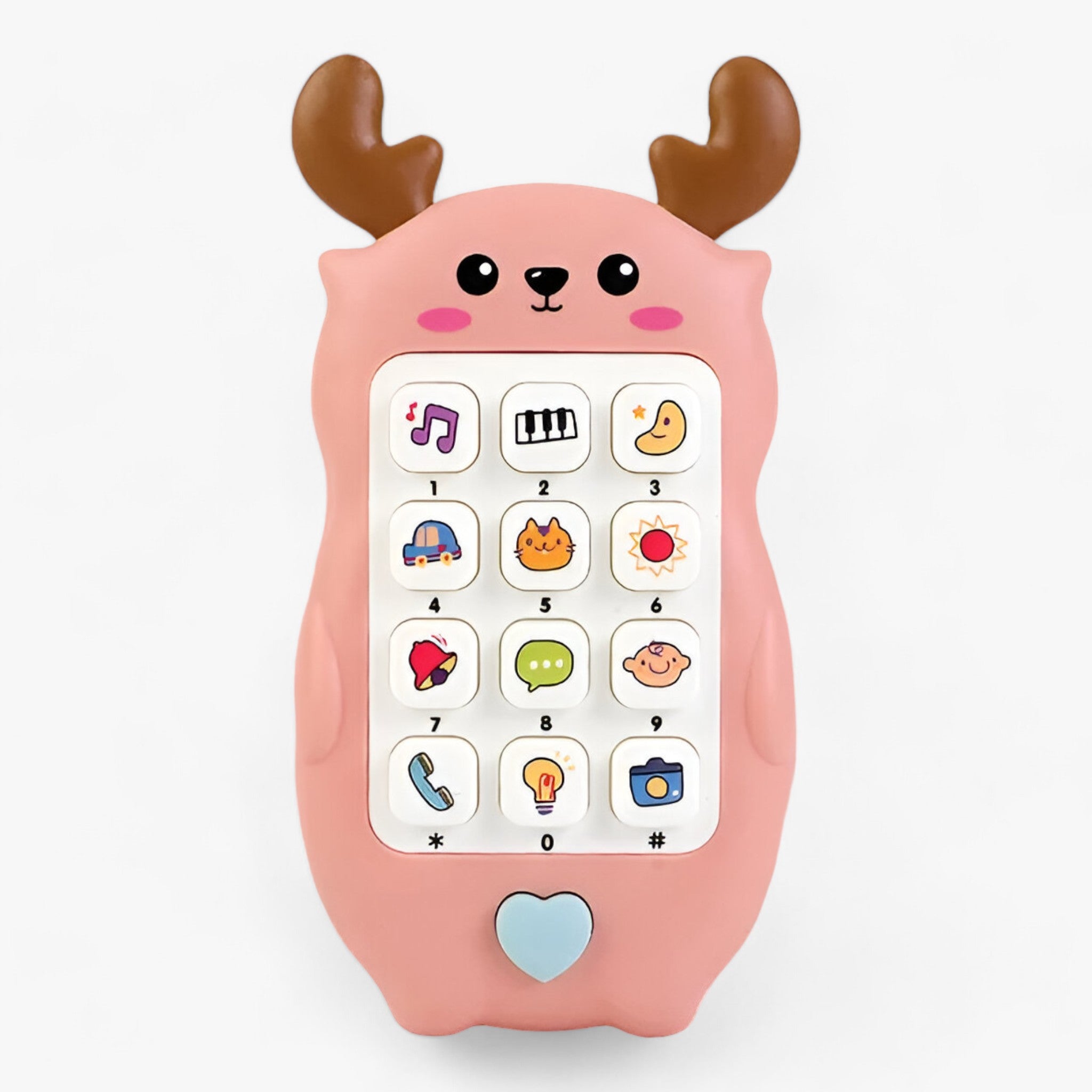Alex | Telefono Interattivo per Bambini - Melodie Rilassanti e Divertimento Assicurato! - Cervo-Rosa - toys TOYS AND GAMES toys for kids - Concept Palermo