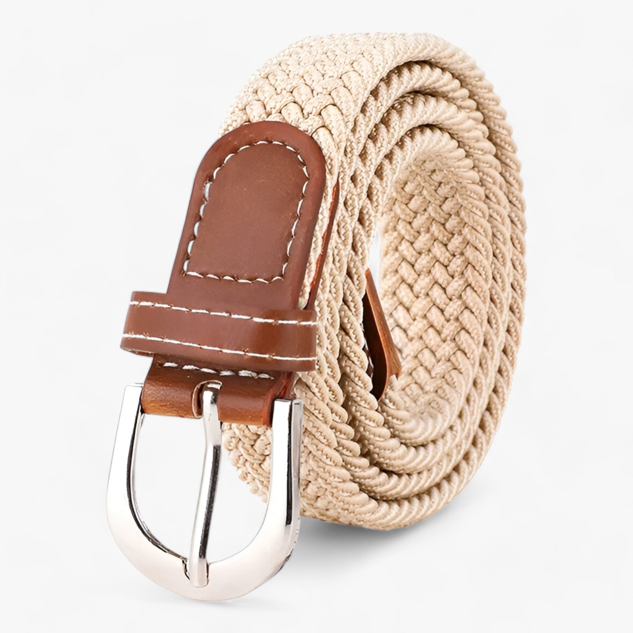 FLEXI | Cintura elastica intrecciata - Confortevole ed elegante - 105CM - 2.5cm ADULT Belts Casual Knitted Solid WOMEN - Concept Palermo