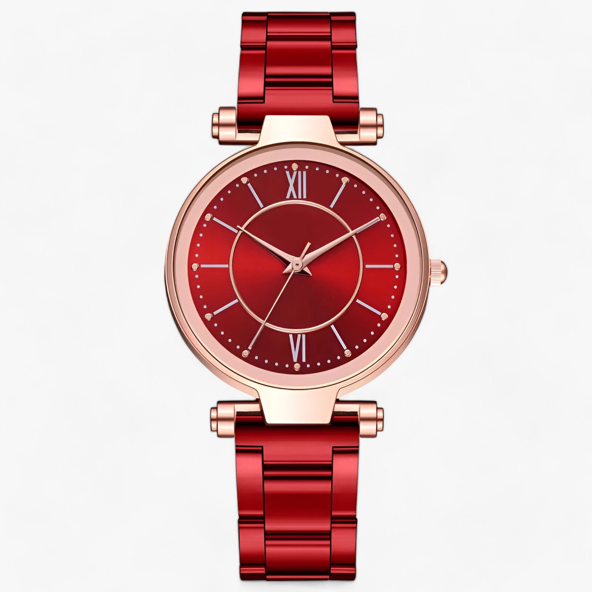 LUCIA | Orologio di Lusso Elegante - Stile Senza Tempo Incontra Caratteristiche Moderne - Rosso - female watch ladies watch watch for women women watch wrist watches for women - Concept Palermo