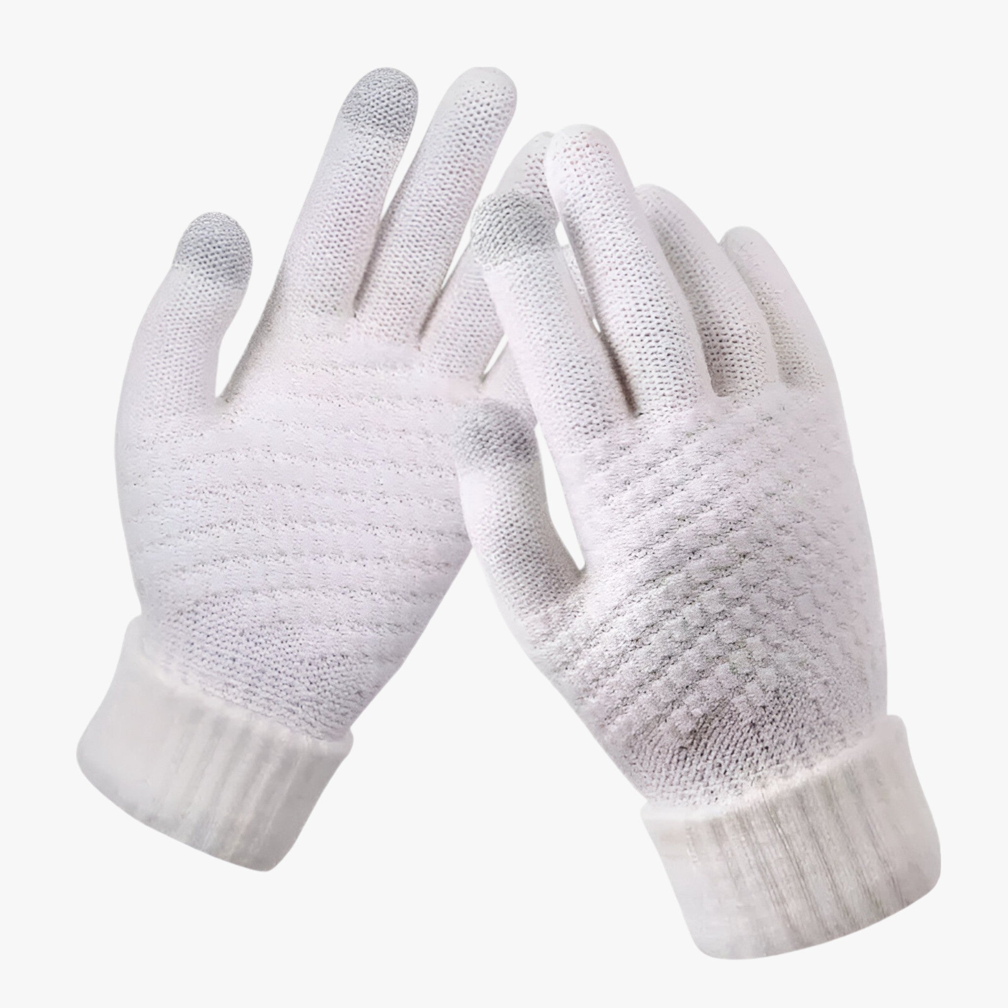 CozyFlex | Guanti invernali caldi con touchscreen - Estensibilità e comfort assoluti - Bianco - - Concept Palermo
