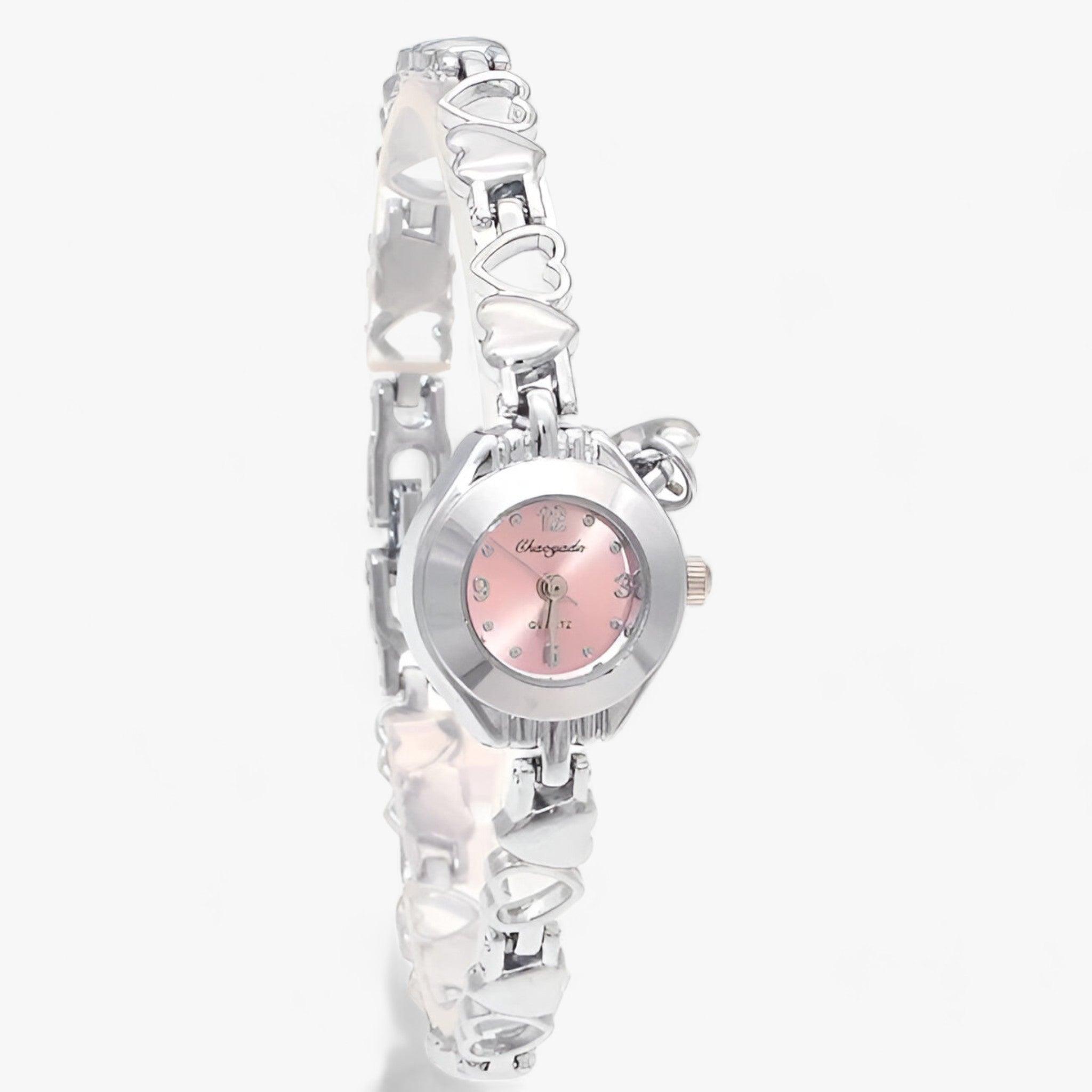 EVELYN | Orologio da polso da donna - Un segnatempo elegante e affidabile - Viso rosa argento - watches Women wrist watches for women - Concept Palermo
