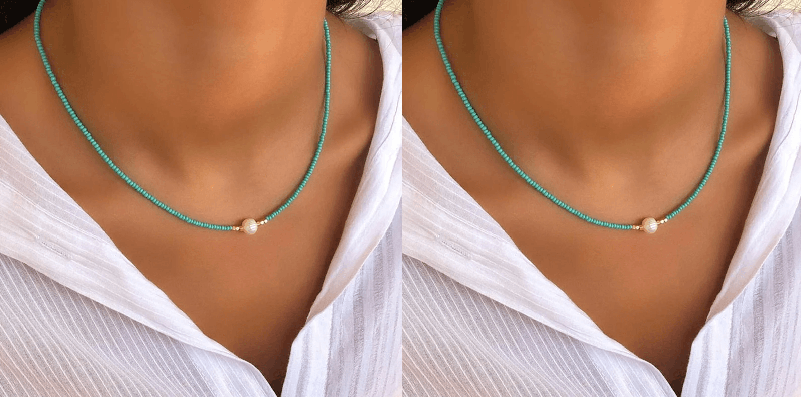 Pocket Pearl™ - Collana con perle naturali 1+1 GRATIS - Turchese + Turchese (1+1 gratis) - necklace NECKLACES Necklaces for Women woman - Concept Palermo