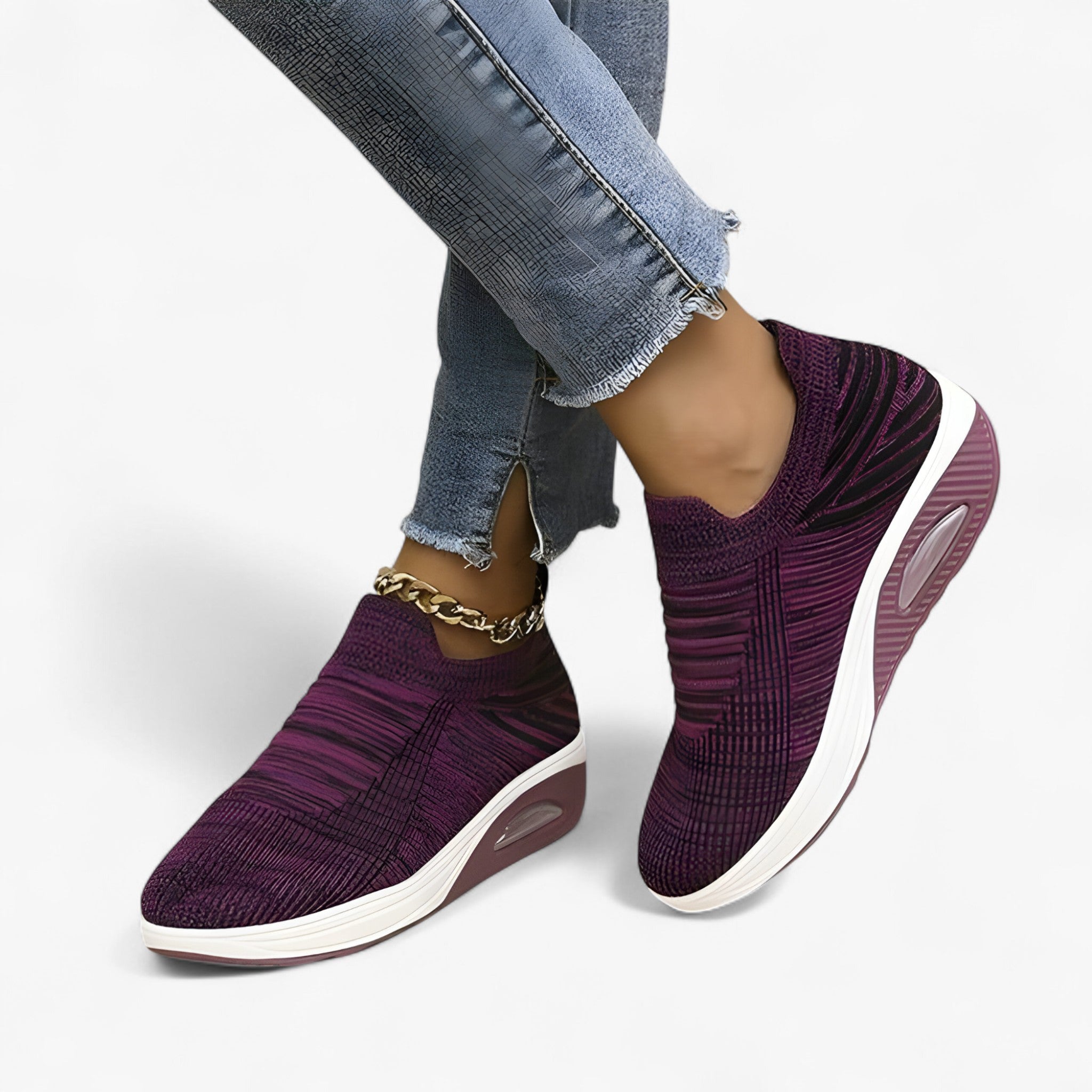 Natasha | Sneakers slip-on - Viola - Boots & Shoes shoes shoes for women shoes woman Shoes women summer shoes woman shoes summer 2025 womens shoes - Concept Palermo