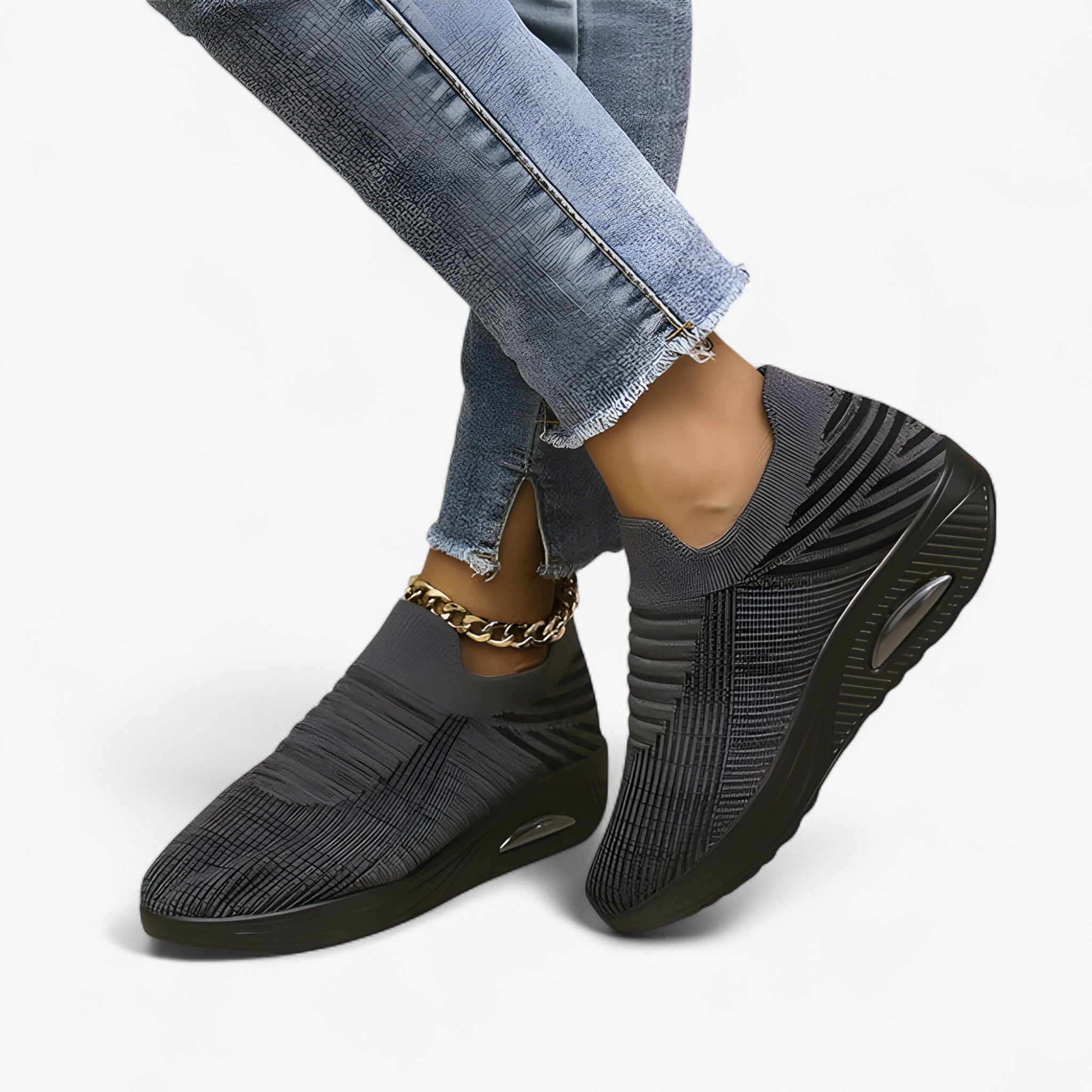 Natasha | Sneakers slip-on - Grigio - Boots & Shoes shoes shoes for women shoes woman Shoes women summer shoes woman shoes summer 2025 womens shoes - Concept Palermo