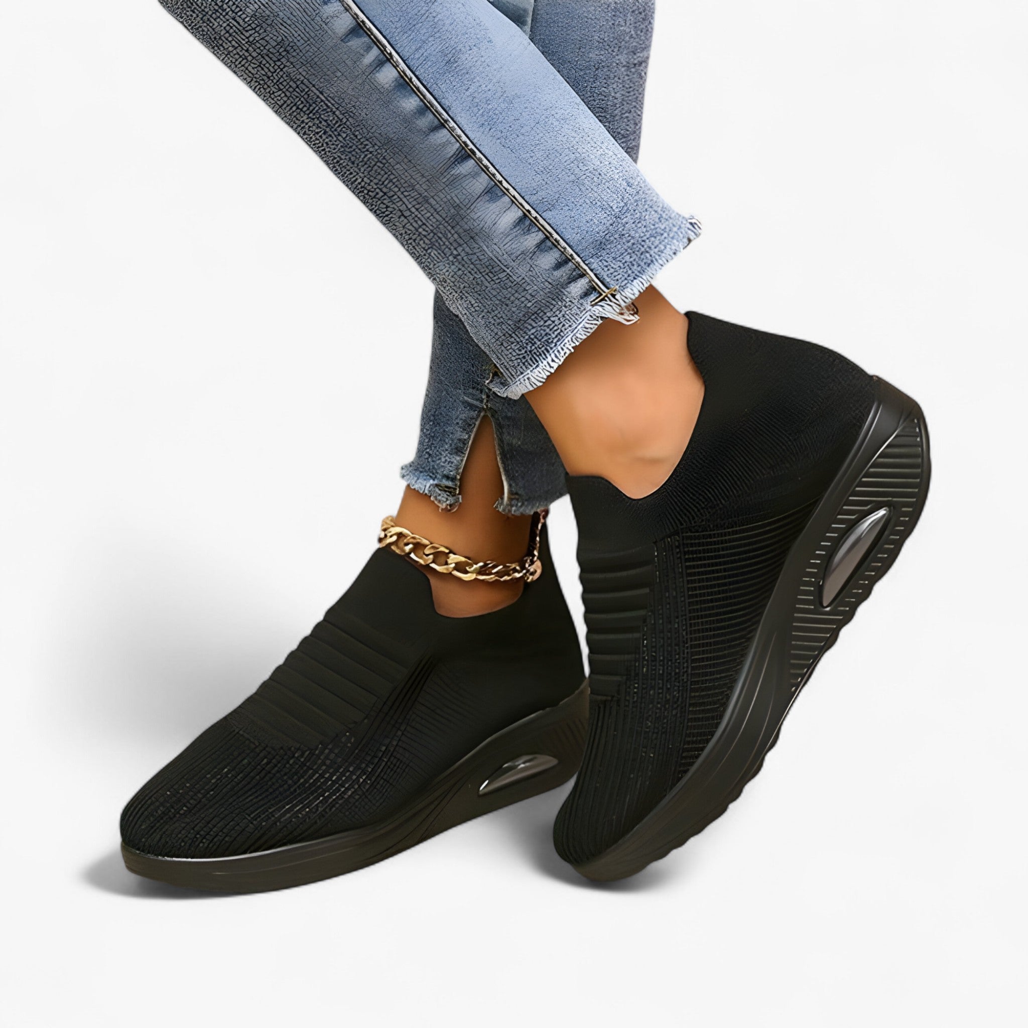 Natasha | Sneakers slip-on - Nero - Boots & Shoes shoes shoes for women shoes woman Shoes women summer shoes woman shoes summer 2025 womens shoes - Concept Palermo