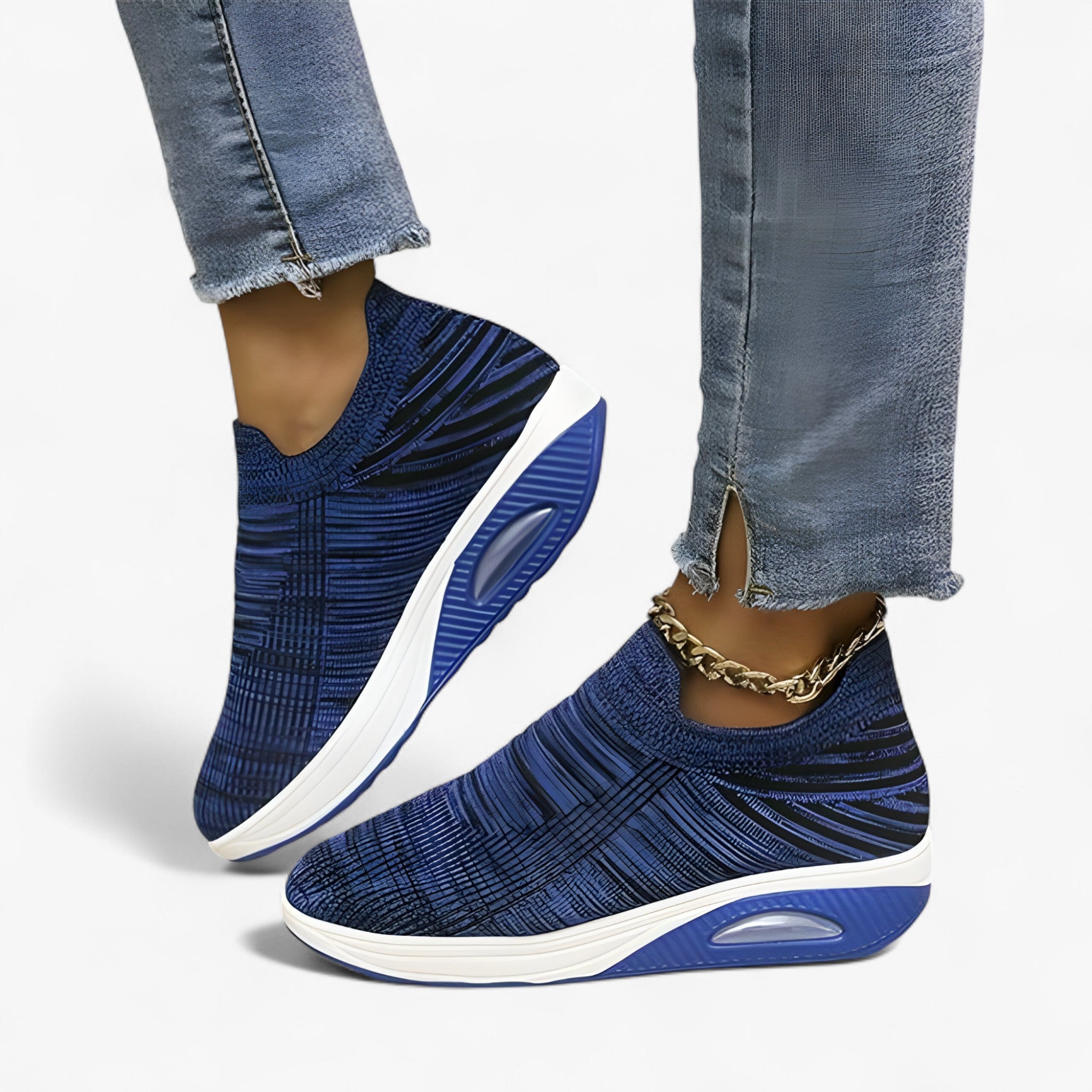 Natasha | Sneakers slip-on - Blu - Boots & Shoes shoes shoes for women shoes woman Shoes women summer shoes woman shoes summer 2025 womens shoes - Concept Palermo