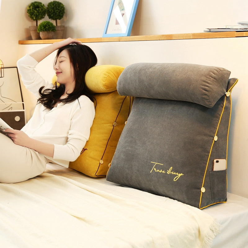Cuscino da Letto - Cuscino di Schienale Triangolare - Carbone - new_for_google Zeer gewild-tag - Concept Palermo