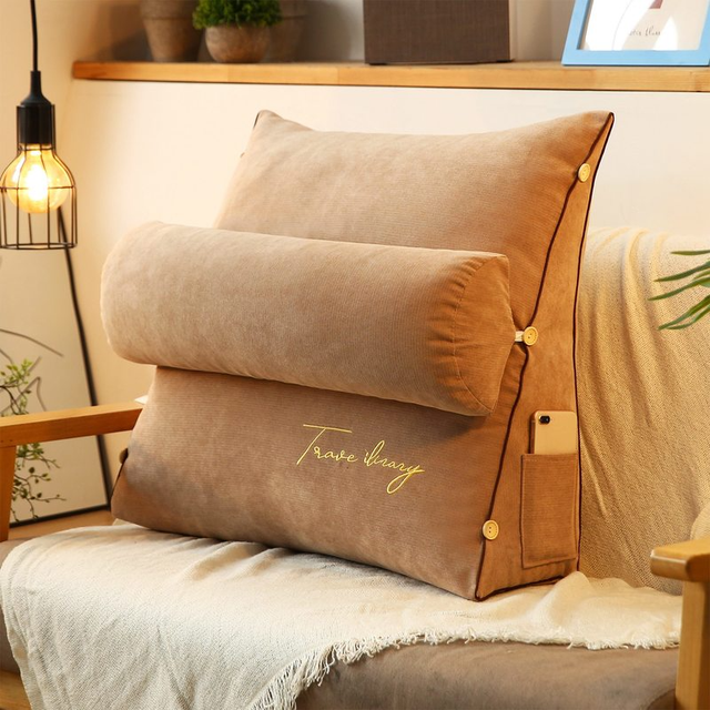 Cuscino da Letto - Cuscino di Schienale Triangolare - Marrone (4 disponibili) - new_for_google Zeer gewild-tag - Concept Palermo
