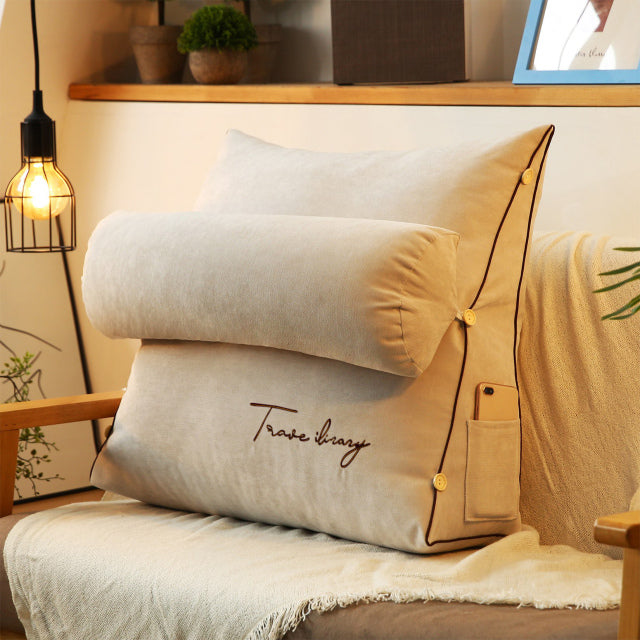 Cuscino da Letto - Cuscino di Schienale Triangolare - Beige (7 disponibili) - new_for_google Zeer gewild-tag - Concept Palermo