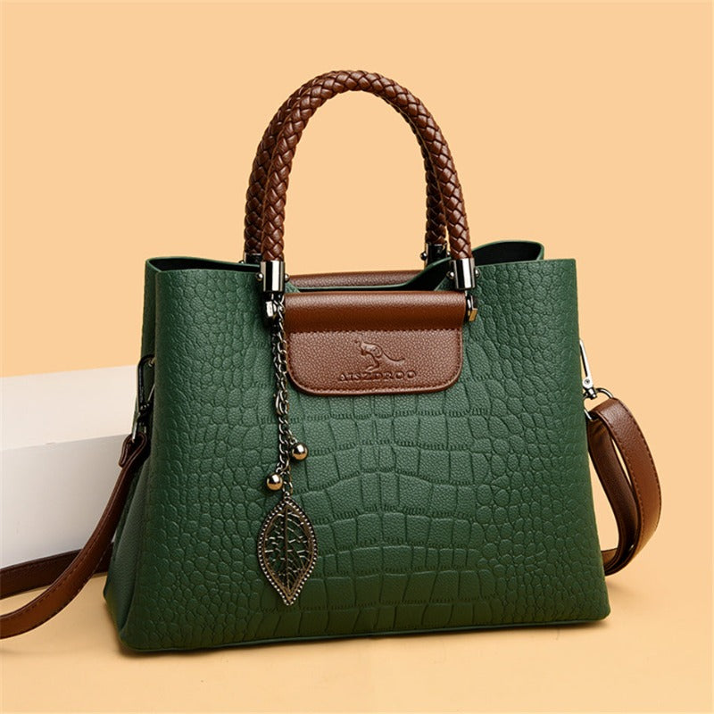 Borsa Clea in pelle di lusso - Verde - handbags women bags Women's handbags - Concept Palermo
