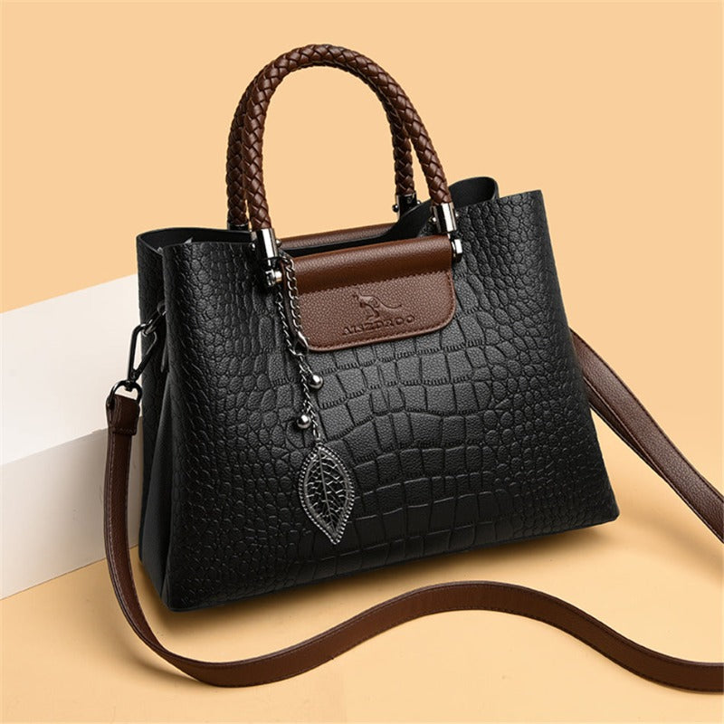 Borsa Clea in pelle di lusso - Nero - handbags women bags Women's handbags - Concept Palermo