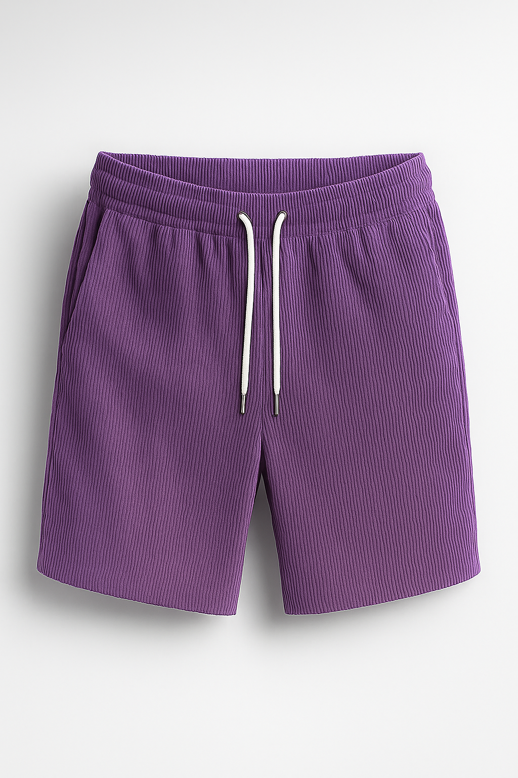 Milanie | Pantaloncini casual in velluto con coulisse - Viola chiaro - short Summer shorts - Concept Palermo