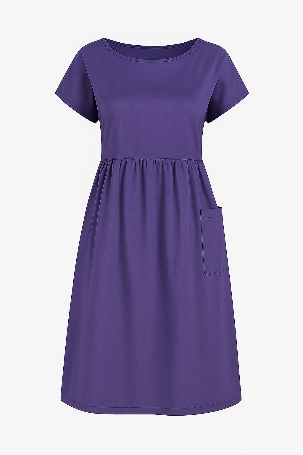 Eustasia | Vestito estivo casual con tasche - Viola - cute summer dress Dresses female dress - Concept Palermo