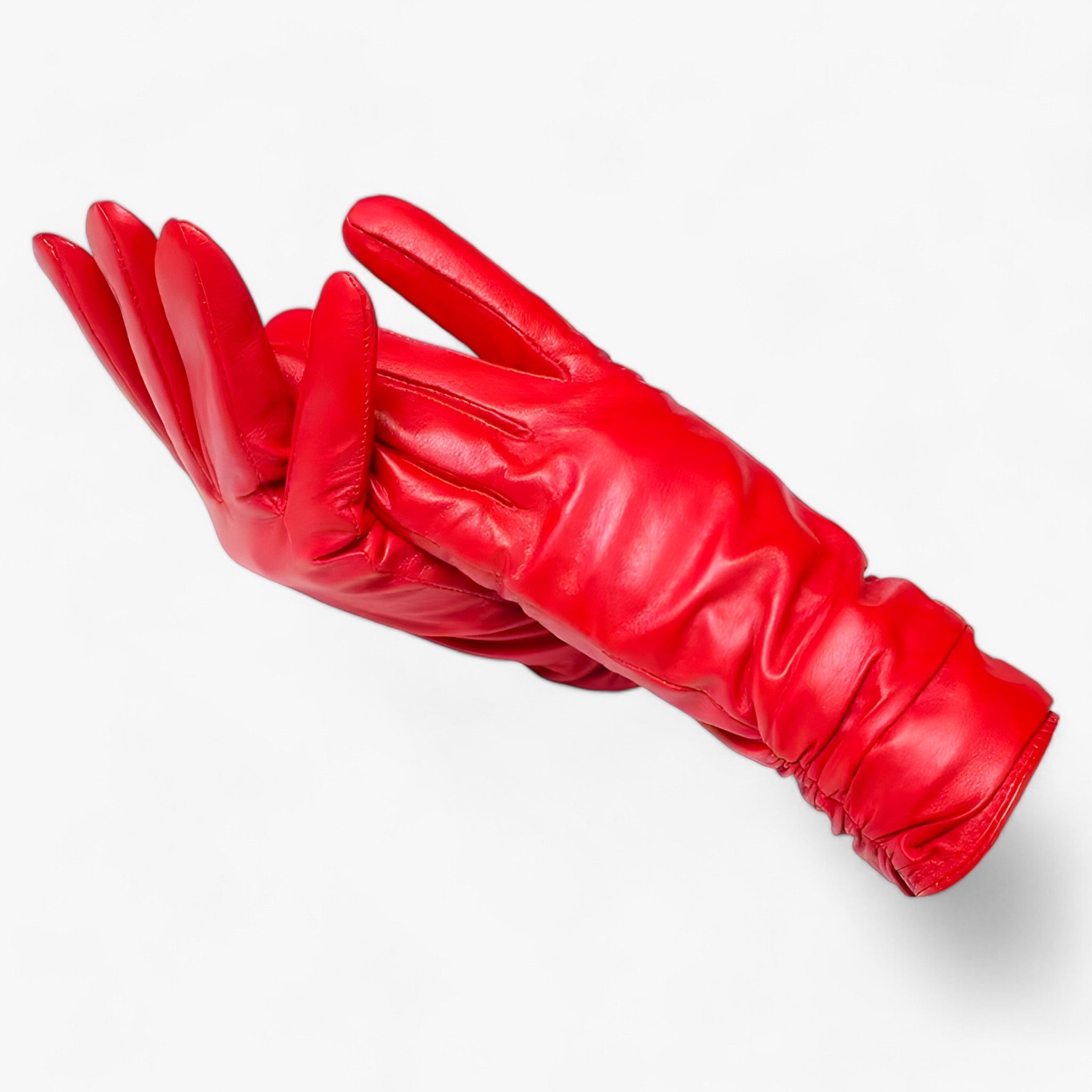 Gia | Guanti da donna in pelle di pecora - Stile classico e protezione invernale - Rosso - - Concept Palermo