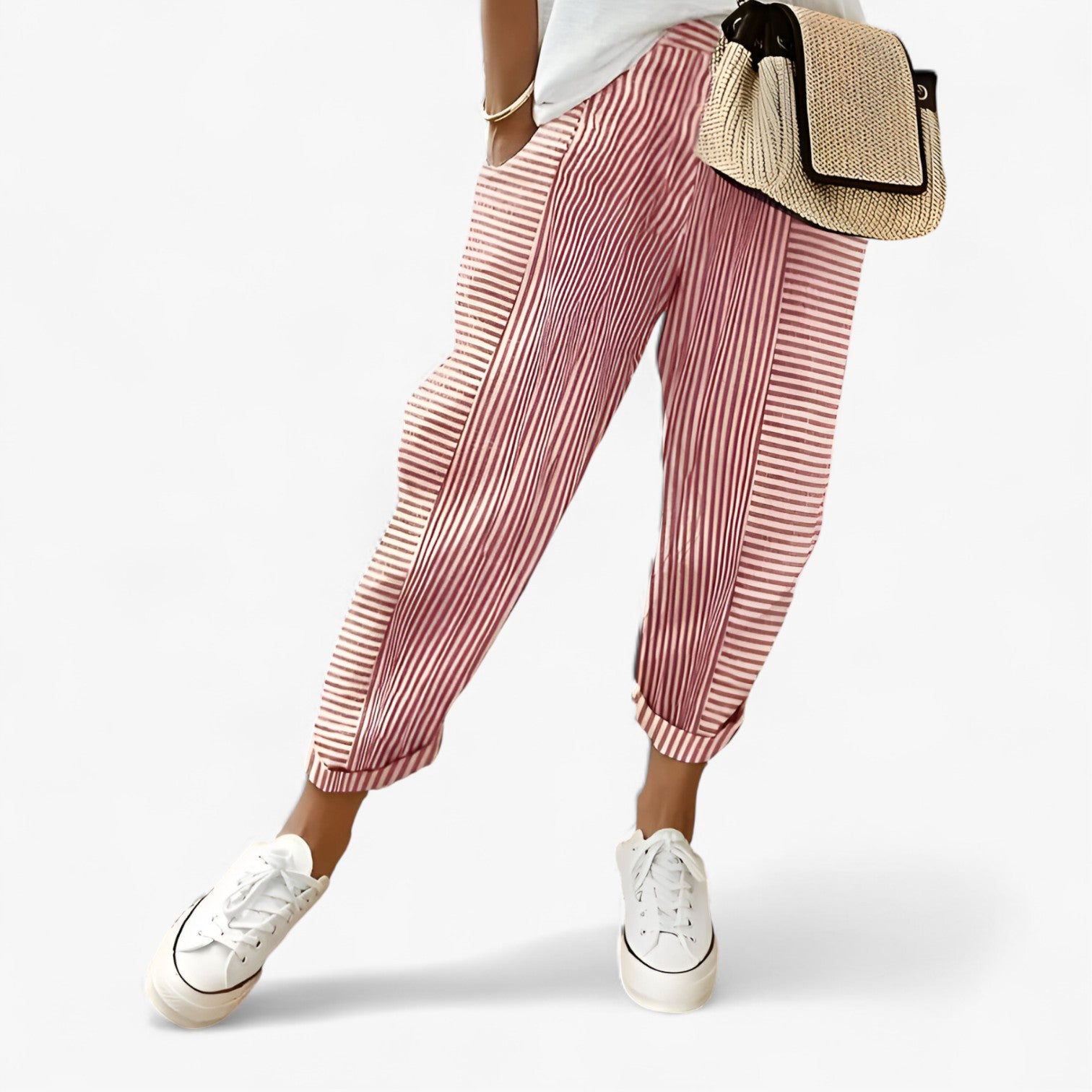 Quinnie | Somrig Klänning – Flödande Stil för Varma Dagar - Rosa chiaro - - Concept Palermo