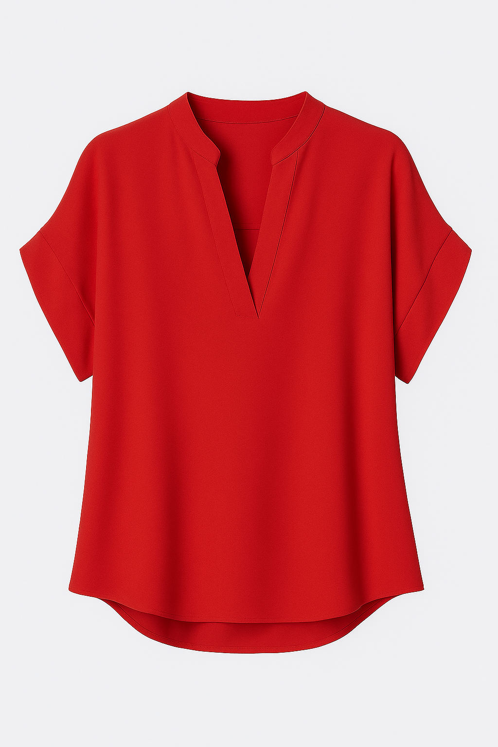 Ysoria | Blusa estiva con scollo a V - Rosso - Blouse fashion Tops women - Concept Palermo