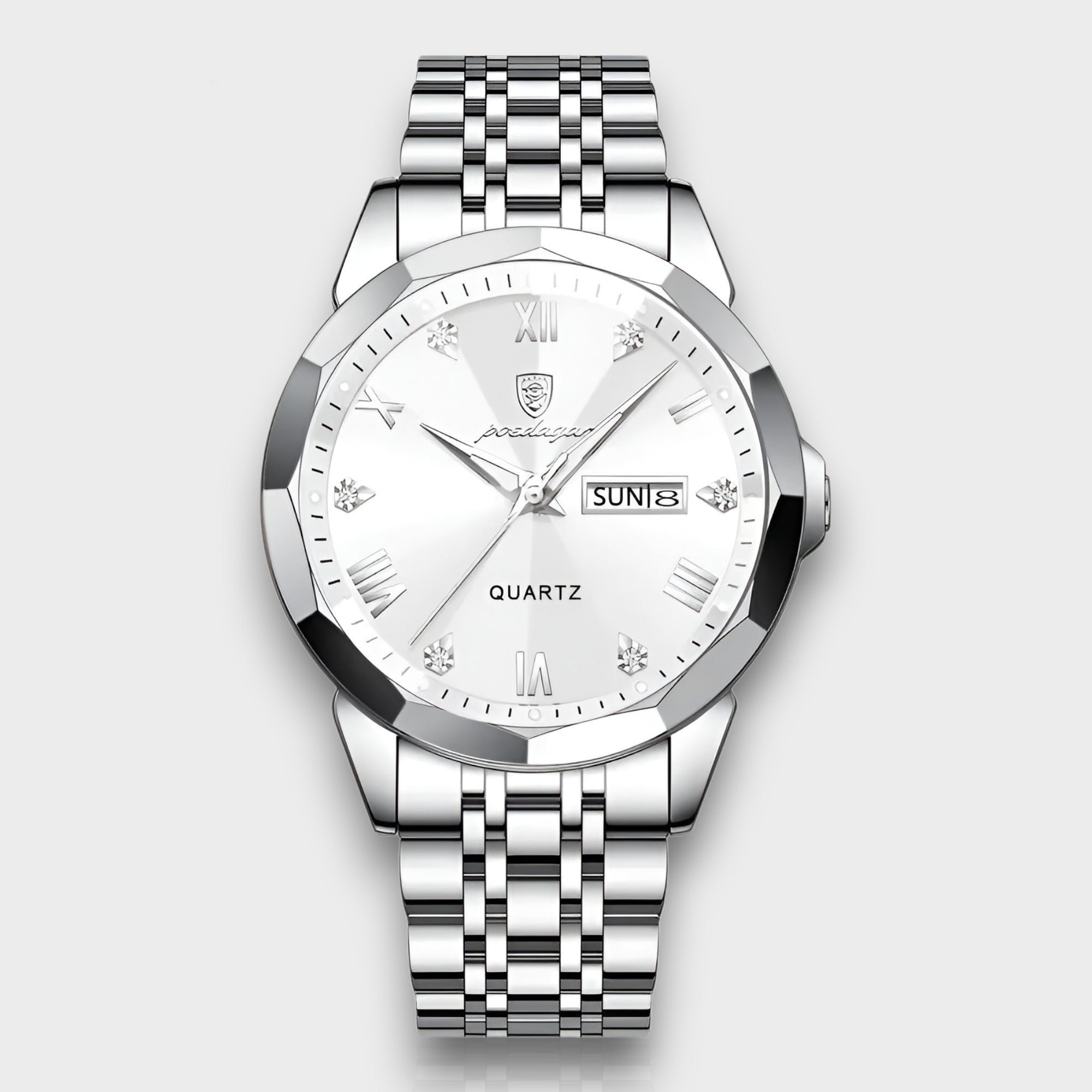 Rhombus™ - Elegante Orologio da Uomo Luksus - Argento Bianco (4 disponibili) - Old (Google) old_google - Concept Palermo