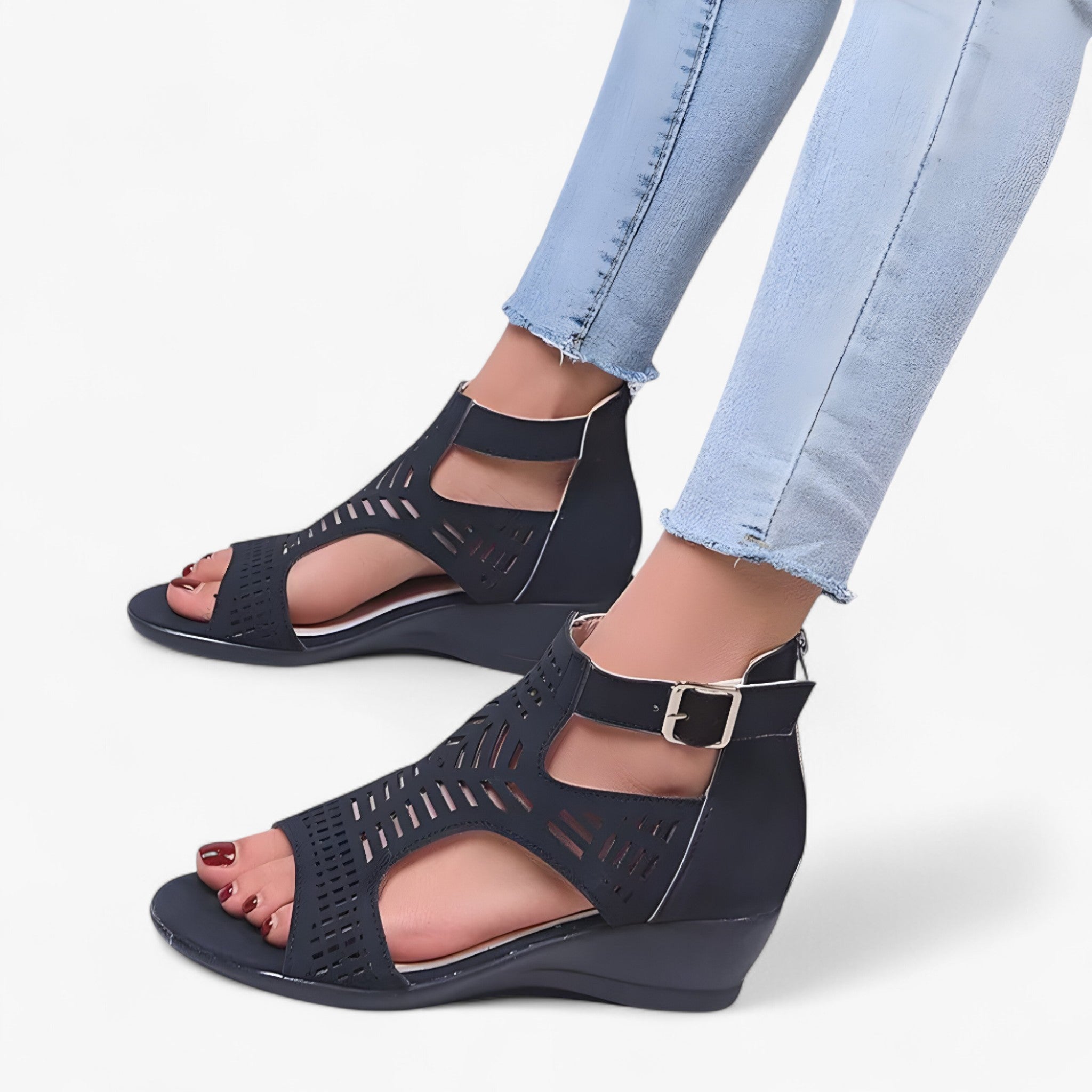 Liz | Sandali con suola compensata - Eleganti e comodi