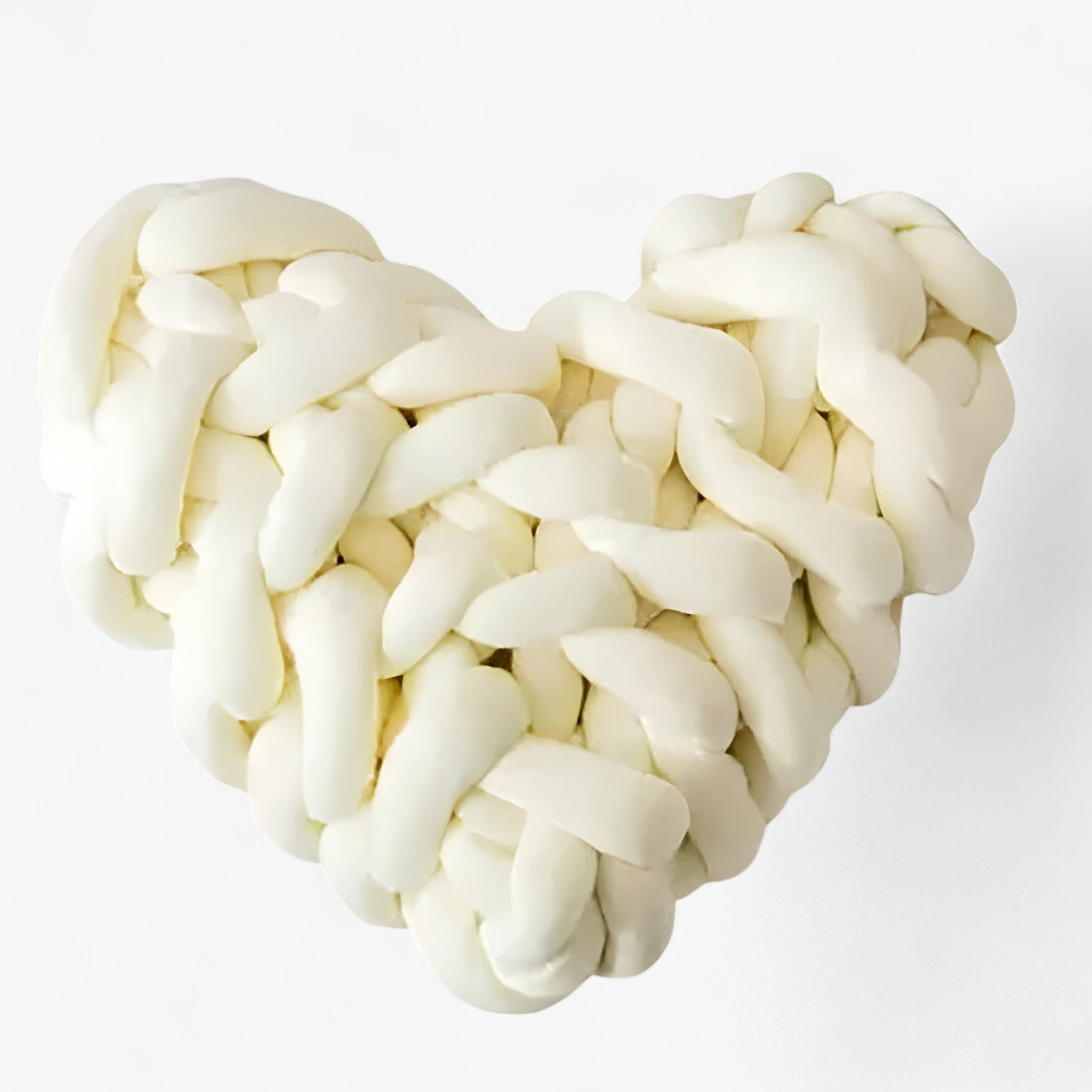 Heartpillow | Cuscino a forma di cuore in maglia grossa per una casa accogliente - Bianco - Cotton Pillow cute pillow Decoration Pillow dekoration Fluffy pillow Heart pillow Heart-Shaped Pillow Love Pillow throw pillow case Warm and Cozy Warm Hug - Concept Palermo